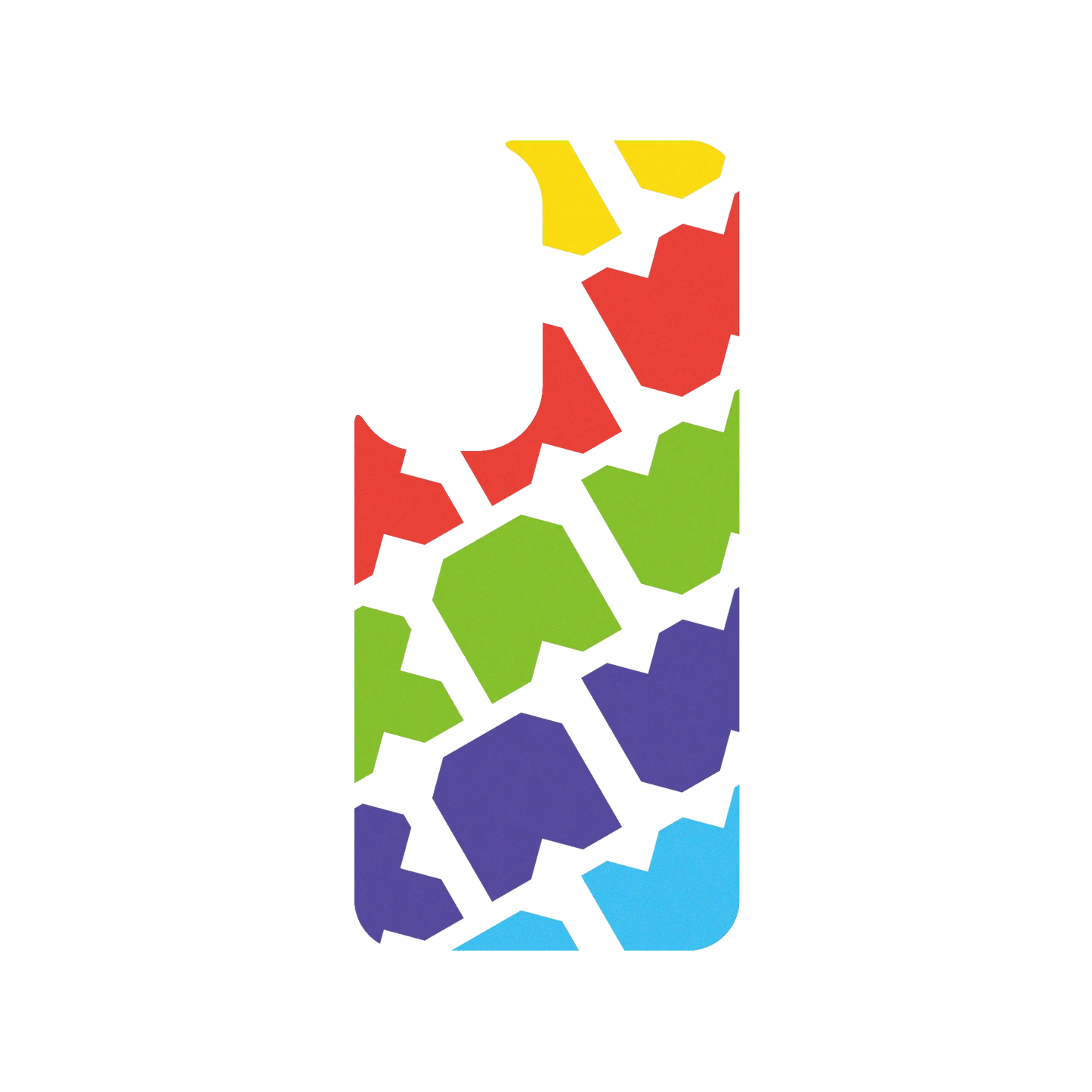 RHINOSHIELD X JOCR SolidSuit Samsung Galaxy S24 Case - Raw Rainbow Pattern Big