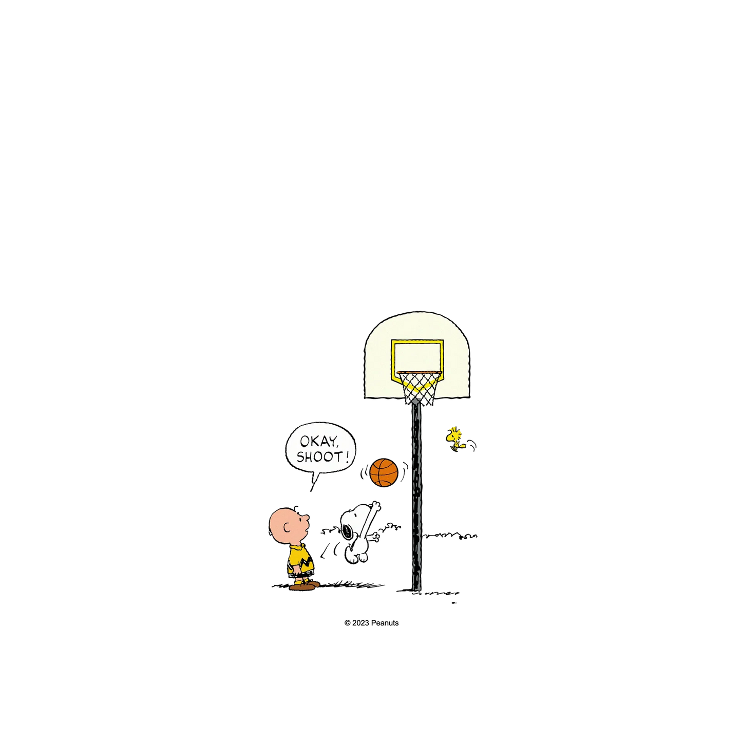 RhinoShield X Snoopy Mod NX iPhone X Case - Let's Play Basketball! Backplate