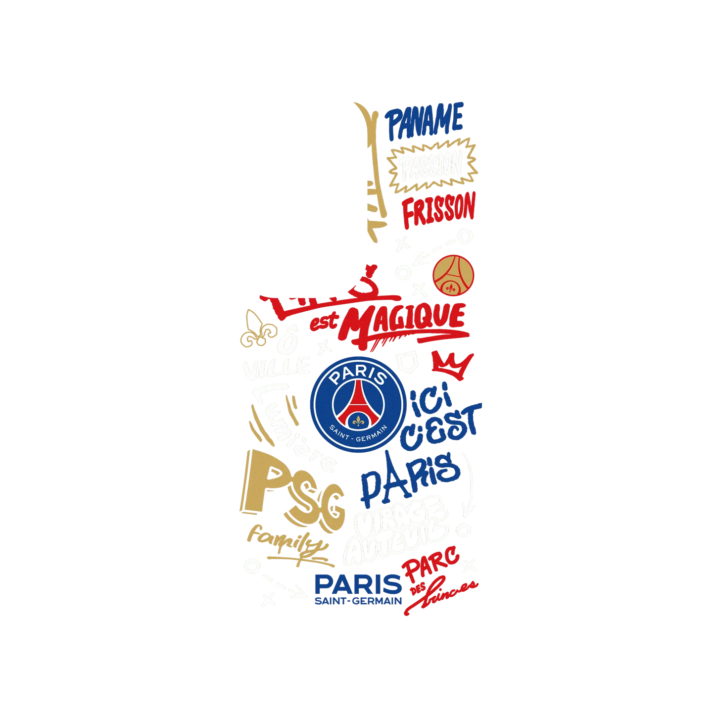 RHINOSHIELD X PSG SolidSuit Samsung Galaxy S24 Ultra Case - Paris Saint-Germain - Graffiti