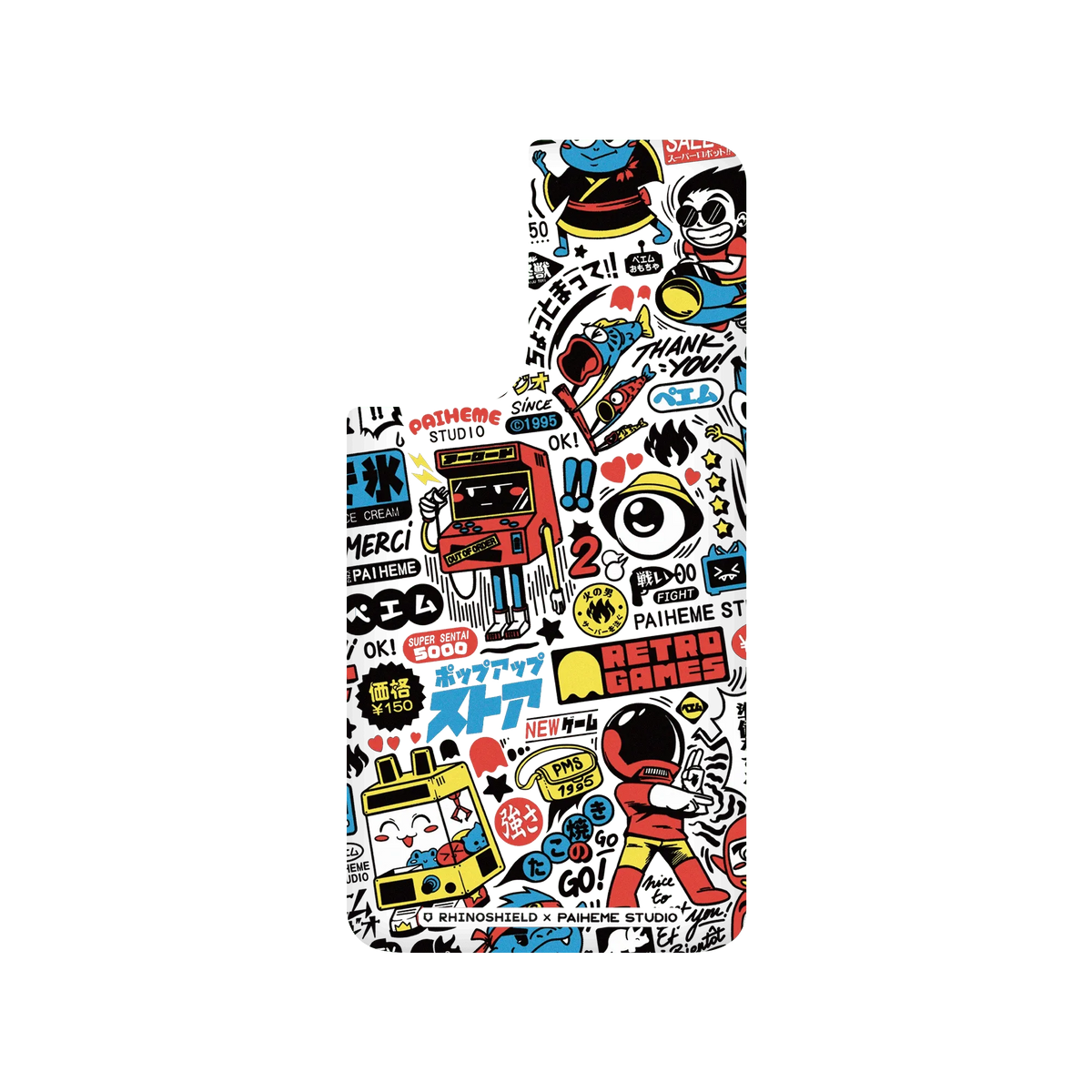 RHINOSHIELD X Paiheme Studio SolidSuit Samsung Galaxy S21 FE Case - Retro Games Color