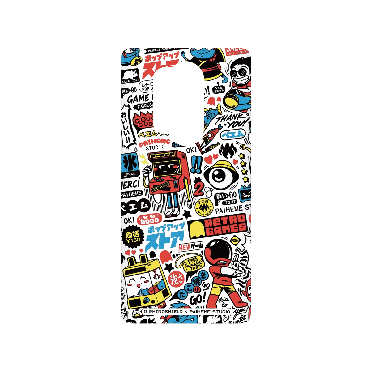 RHINOSHIELD X Paiheme Studio SolidSuit OnePlus 8 Pro Case - Retro Games Color