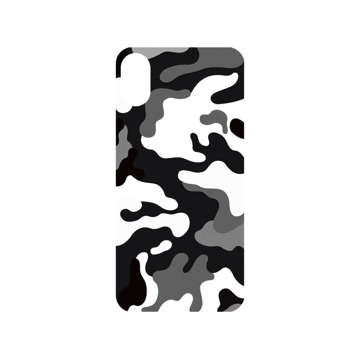 RhinoShield Mod NX iPhone X Case: Original Designs - Telo Mimetico B&W Camo Backplate