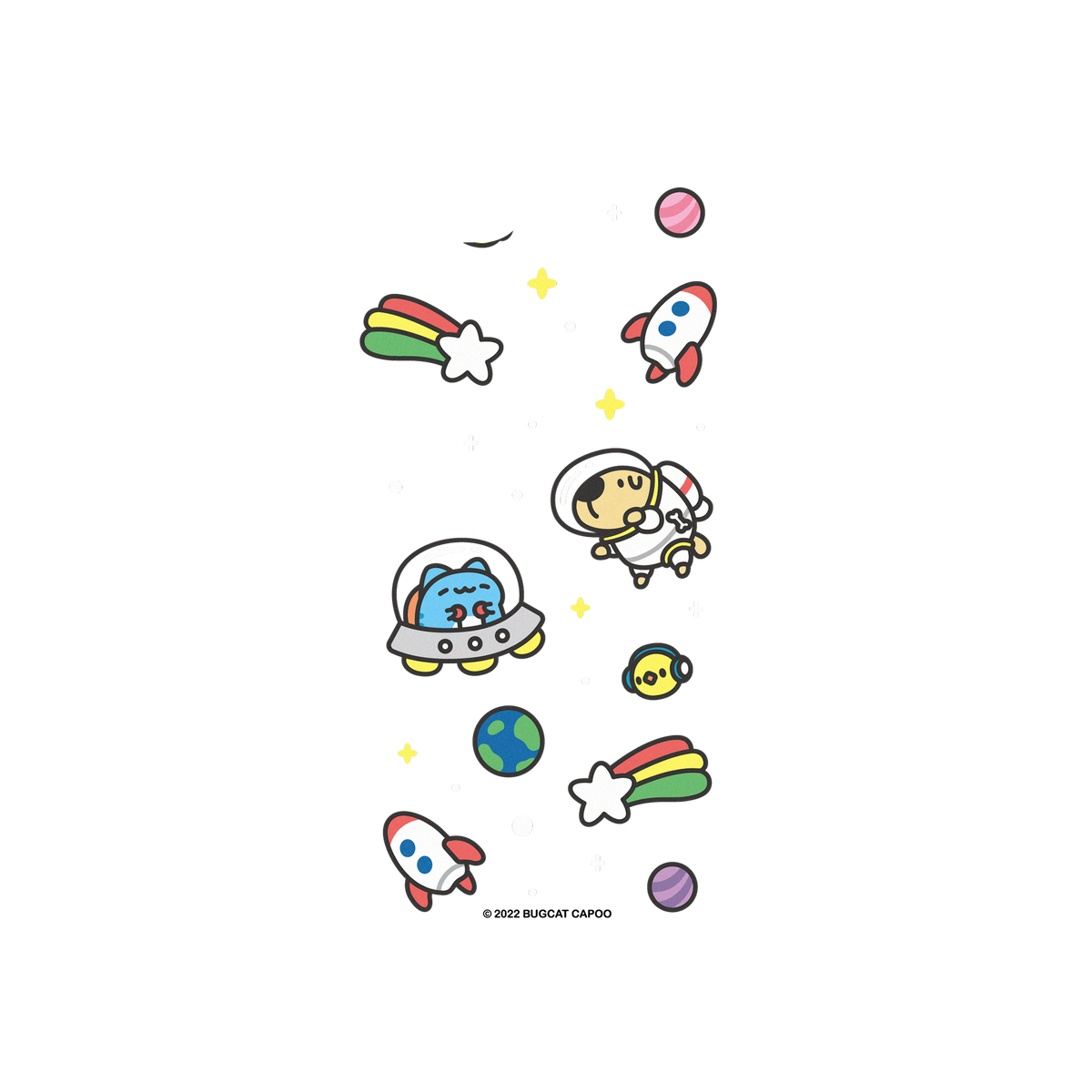 RhinoShield X BUGCAT CAPOO Mod NX iPhone 8 Case - Capoo's Space Adventures Backplate