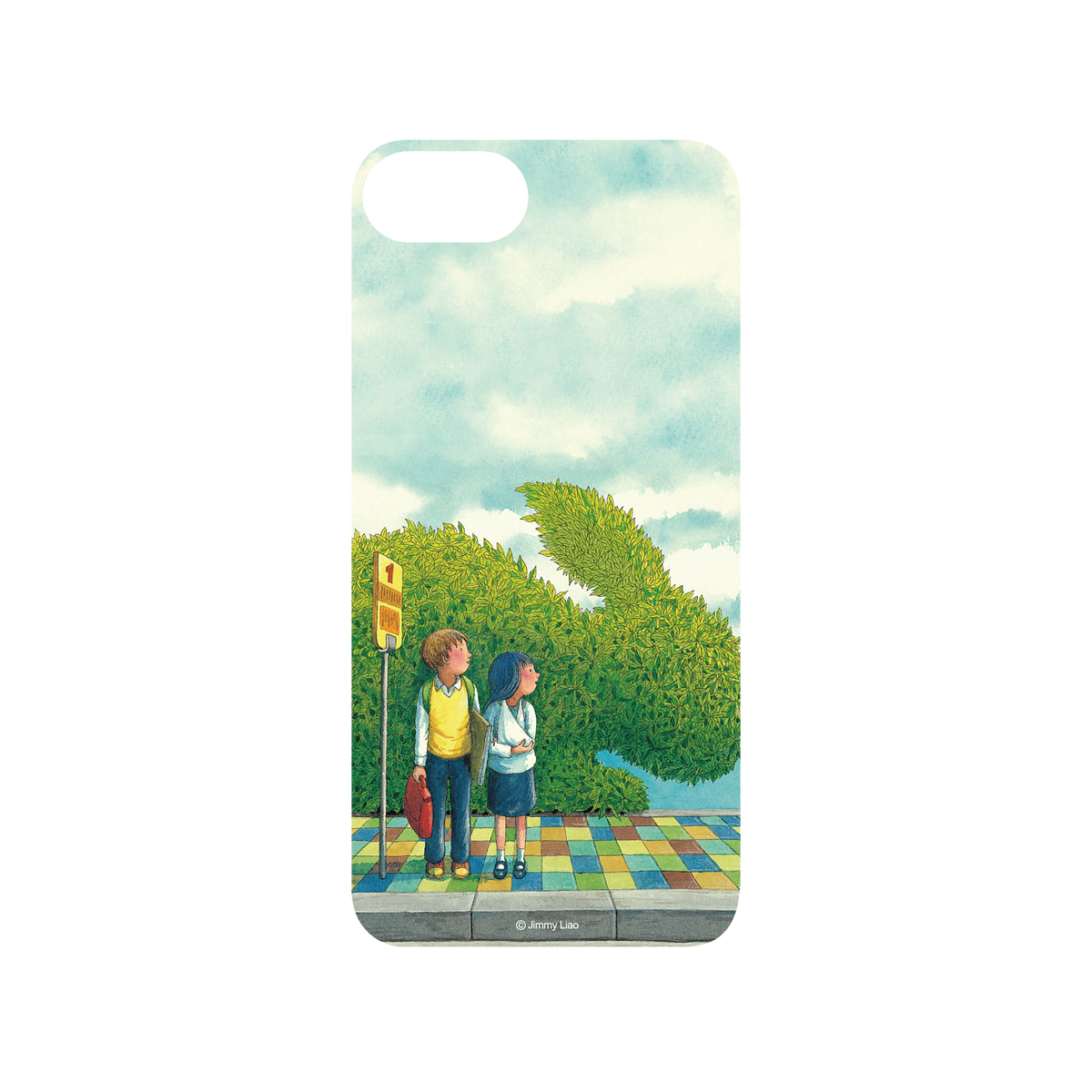 RHINOSHIELD X Jimmy Mod NX iPhone 7 Case - Year of the Rabbit Series - Waiting for the Bus Backplate