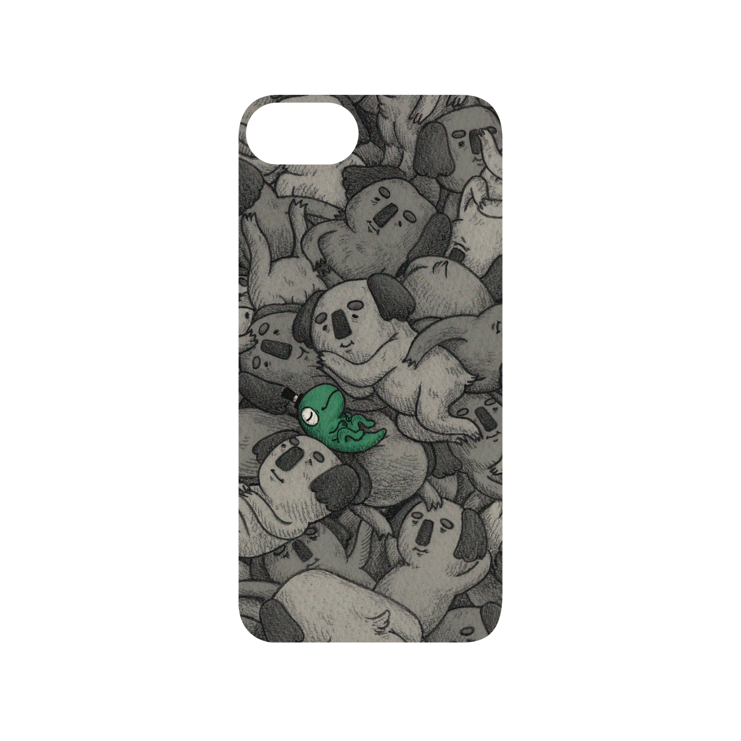 RhinoShield X Incrediville Mod NX iPhone SE (3rd generation) Case - Chilling with the Koalas Backplate