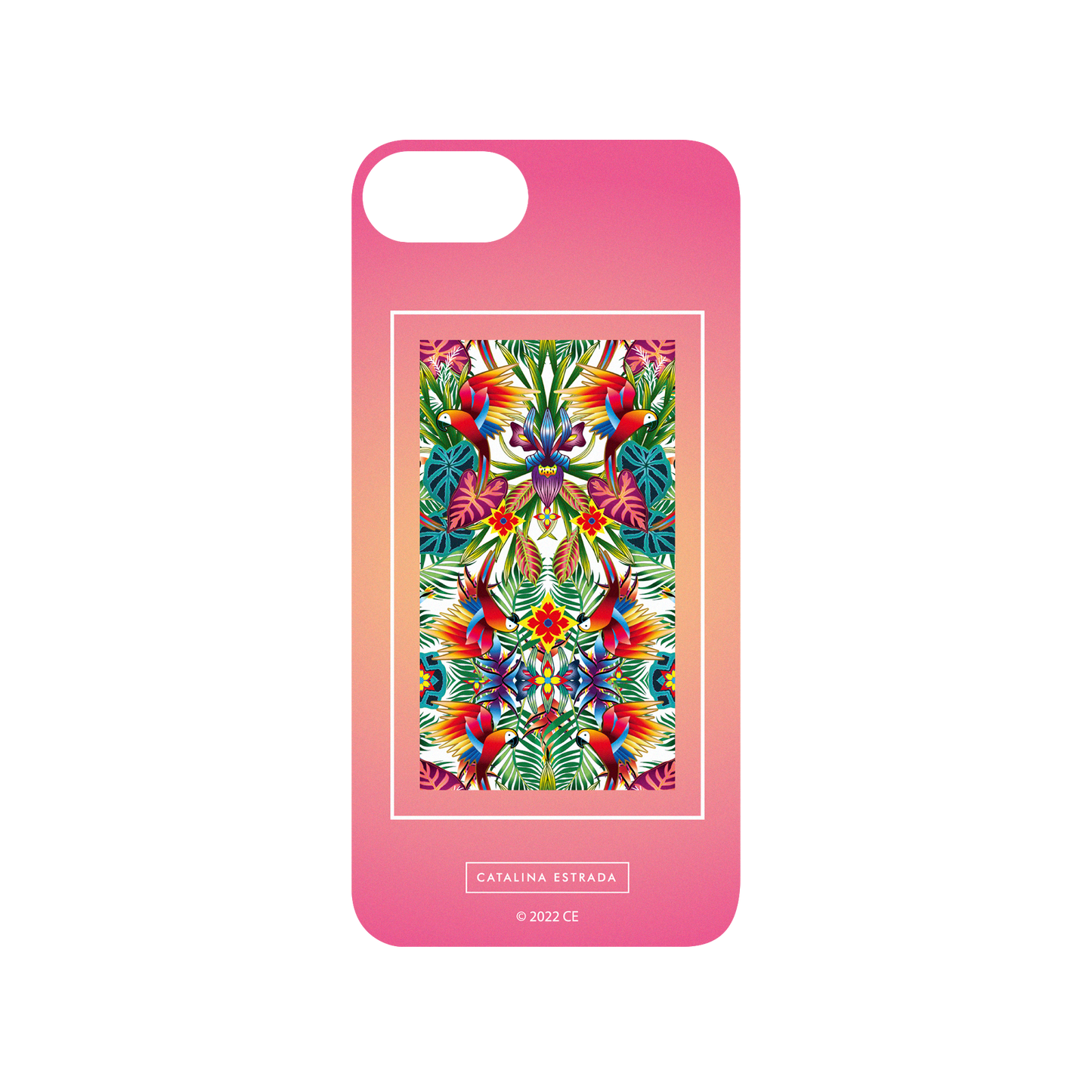 RhinoShield X Catalina Estrada Mod NX iPhone SE (2nd generation) Case - Red Jungle Backplate