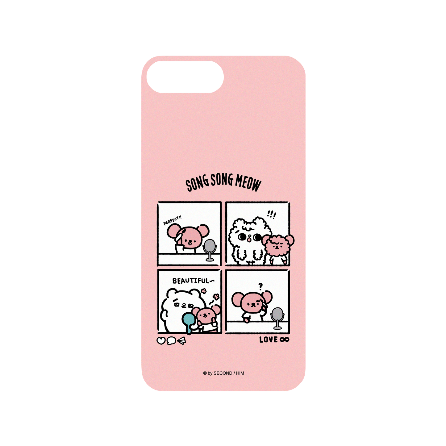 RHINOSHIELD X Song Song Meow by SECOND Mod NX iPhone 8 Plus Case - Let's be pretty Backplate