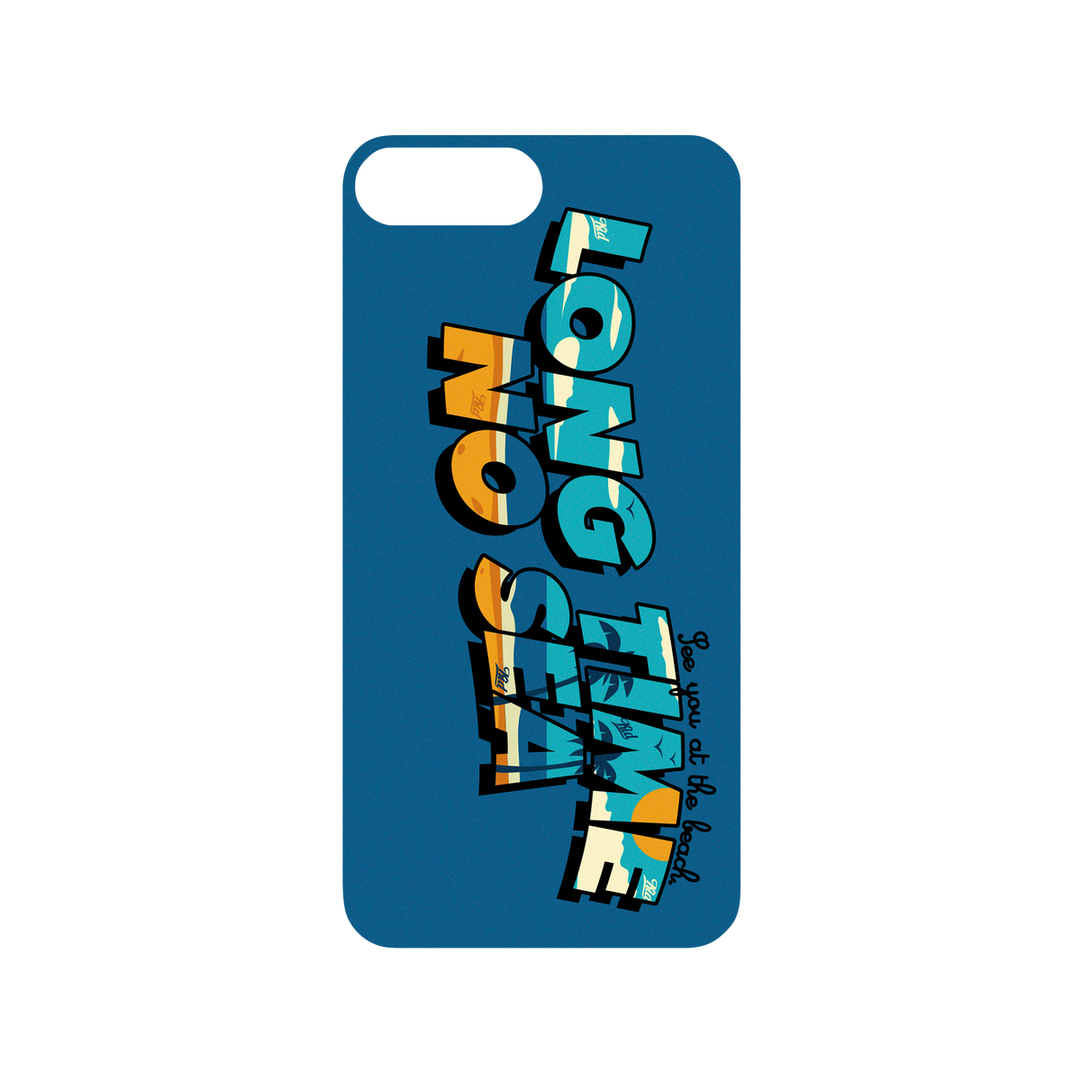 iPhone 8 Plus 犀牛盾Mod NX聯名設計款邊框背蓋兩用手機殼 KID - LONG TIME NO SEA 沙灘款