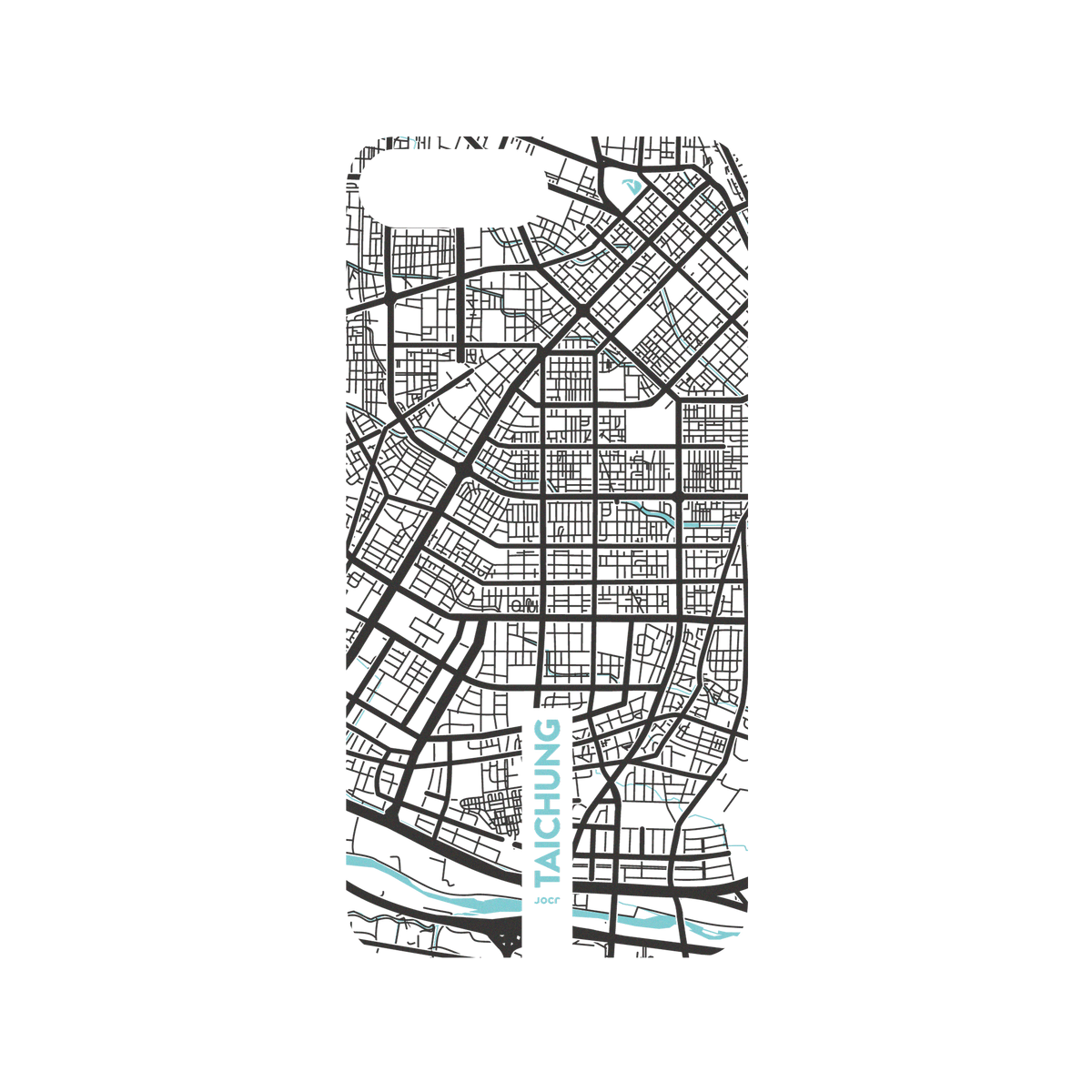 iPhone 8 Plus 犀牛盾Mod NX聯名設計款邊框背蓋兩用手機殼 JOCR - Taichung (Black Logo)