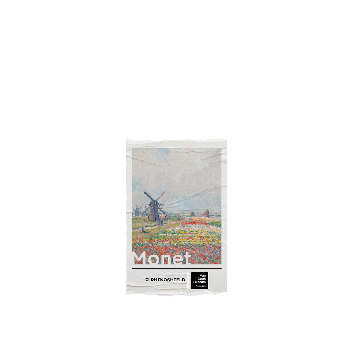 RHINOSHIELD X Van Gogh Museum Mod NX iPhone 7 Plus Case - Tulip Fields and Windmills - Claude Monet Backplate