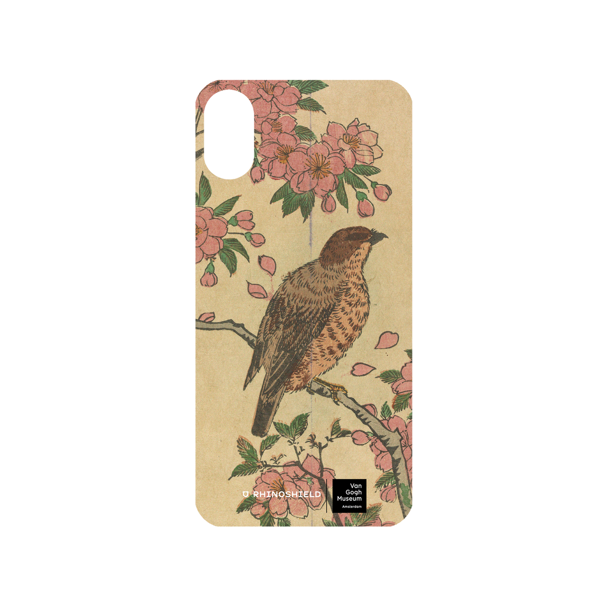 RHINOSHIELD X Van Gogh Museum Mod NX iPhone X Case - Cherry Blossoms and Shrike - Utagawa Hiroshige III Backplate