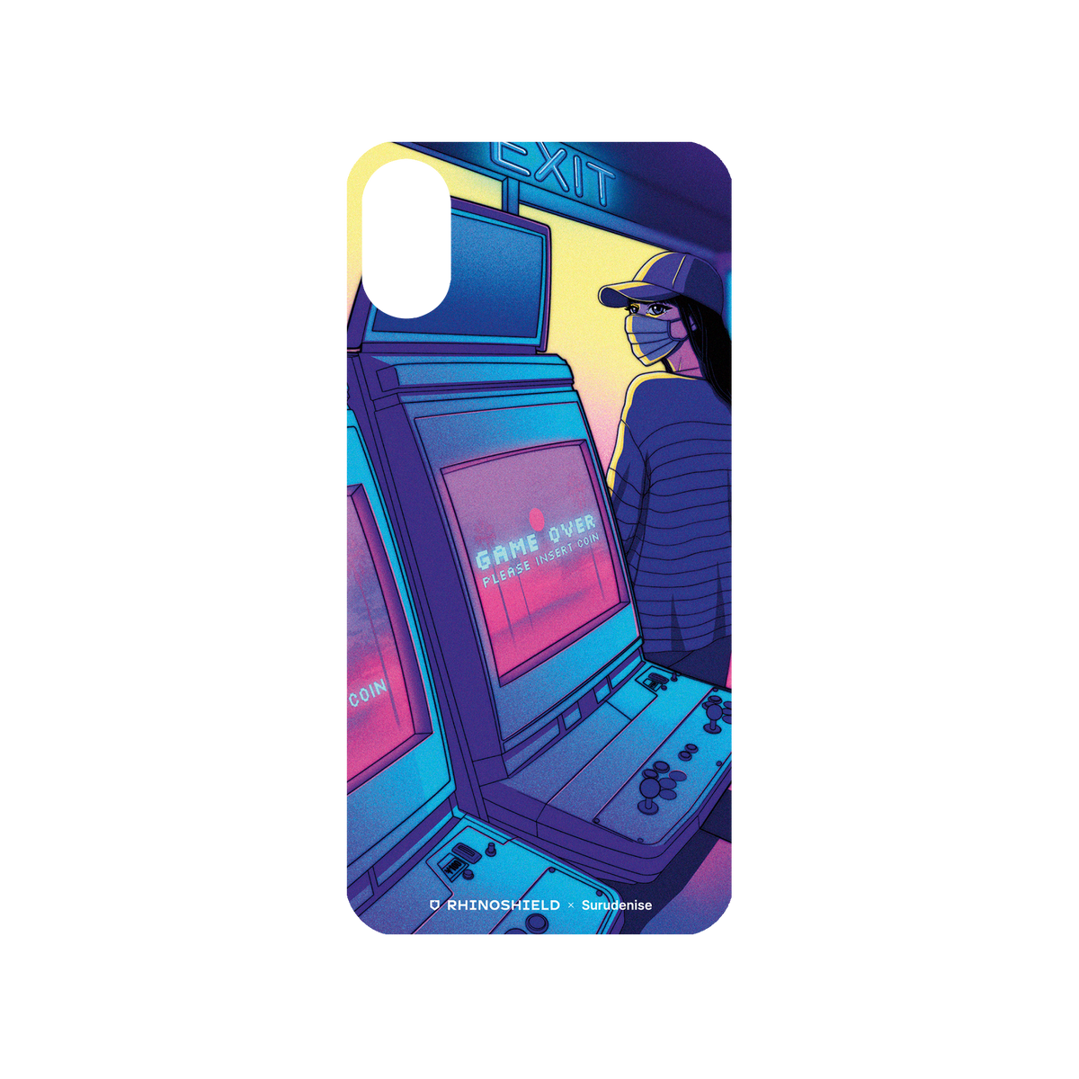 RhinoShield X Surudenise Mod NX iPhone X Case - Arcade Backplate