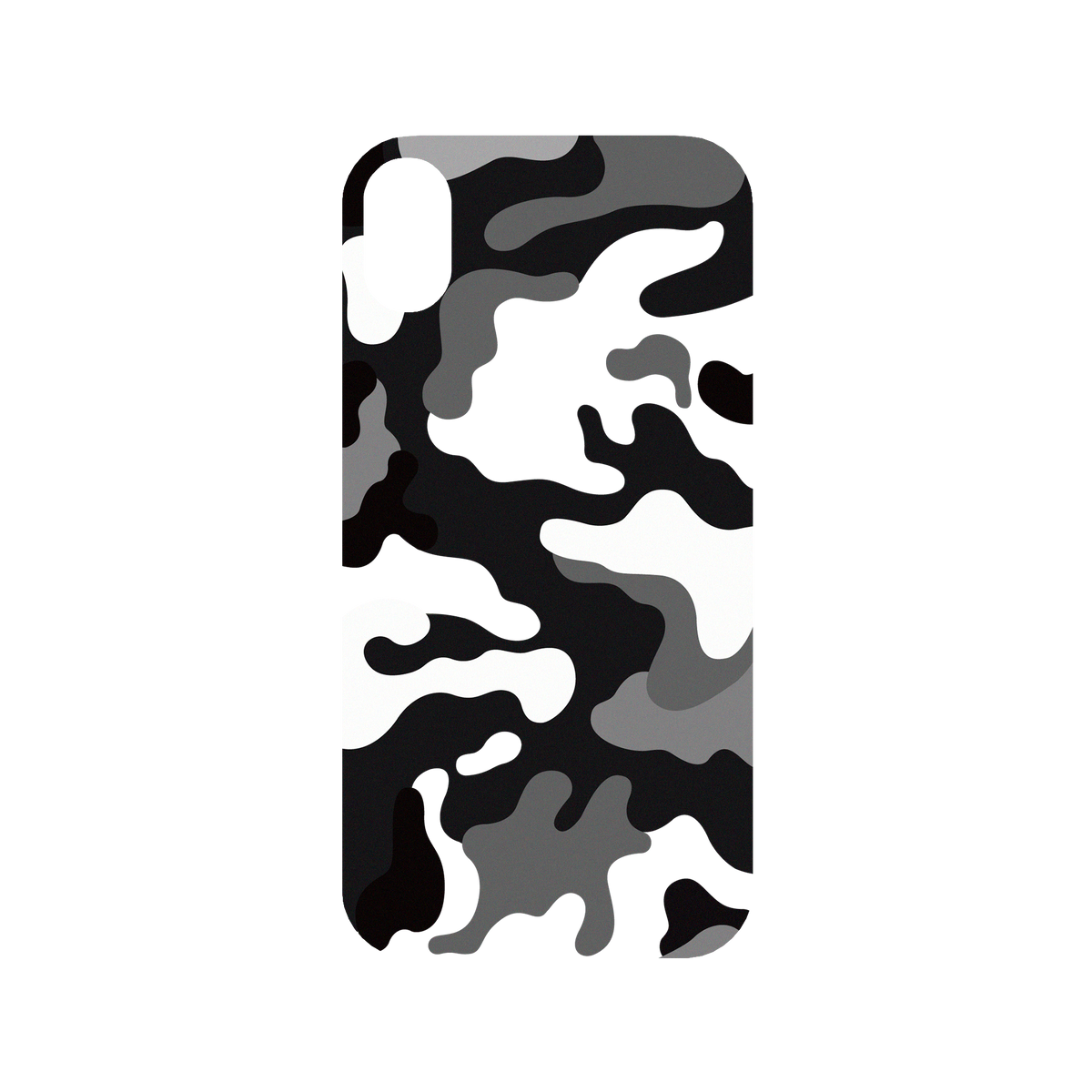 RhinoShield Mod NX iPhone XR Case: Original Designs - Telo Mimetico B&W Camo Backplate