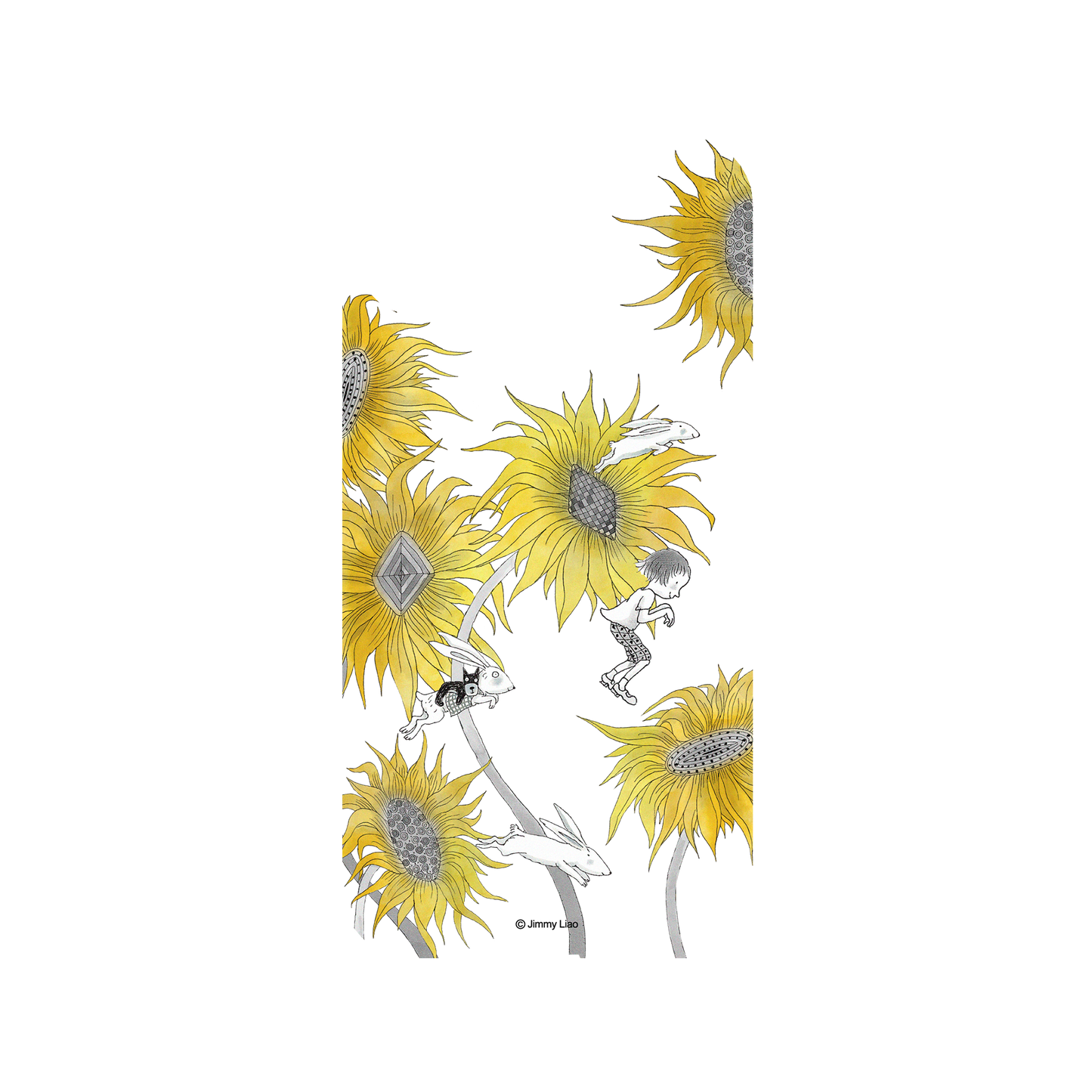 RHINOSHIELD X Jimmy Mod NX iPhone XR Case - Year of the Rabbit Series - Chasing in the sunflowers field Backplate