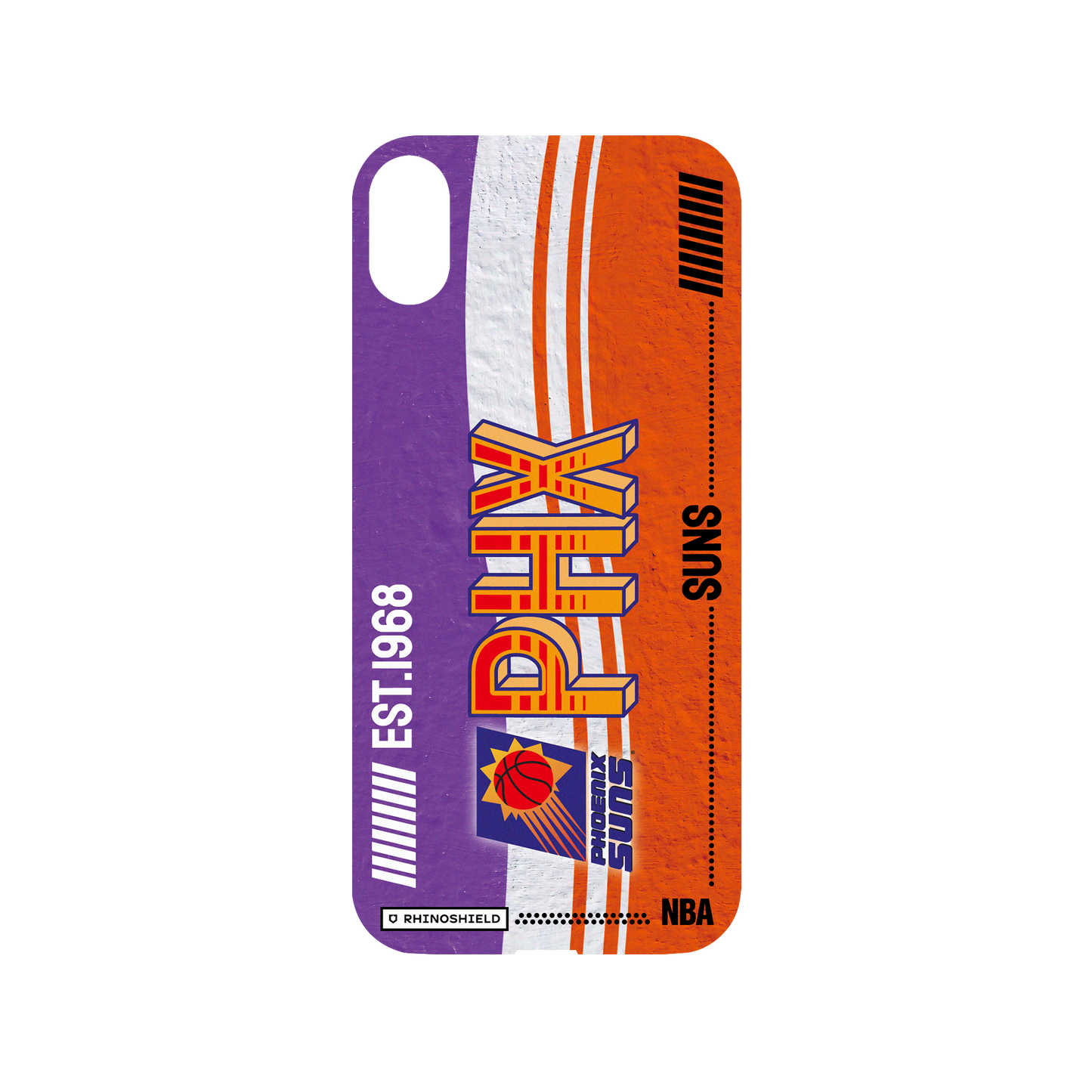 iPhone XS Max 犀牛盾Mod NX聯名設計款邊框背蓋兩用手機殼 NBA - 復古球員卡-鳳凰城太陽 Phoenix Suns - Vintage Card