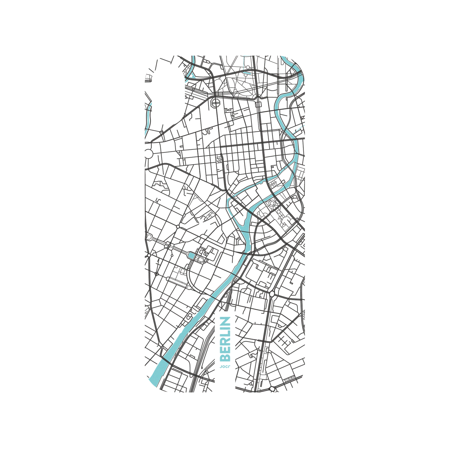 RhinoShield X JOCR Mod NX iPhone XS Max Case - Berlin (Black Logo) Backplate