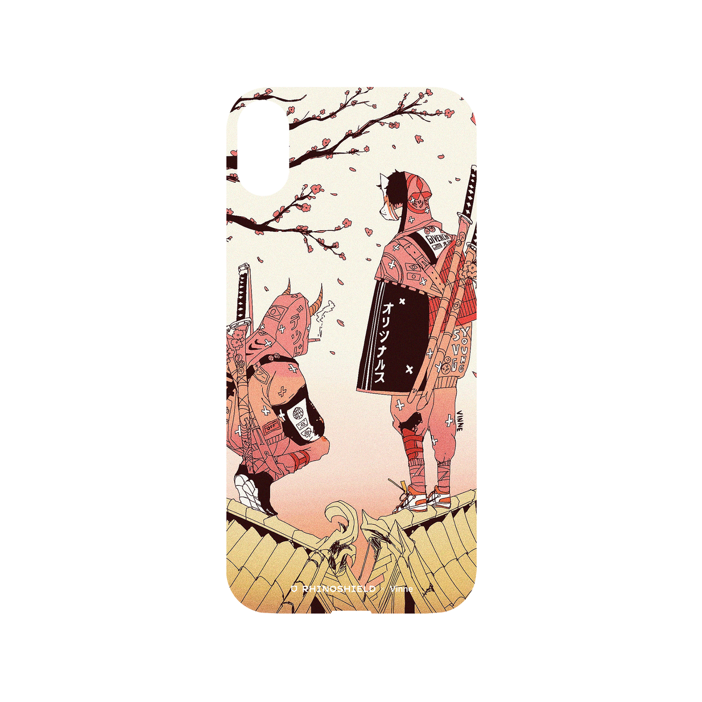 RhinoShield X Vinne Mod NX iPhone XS Max Case - Sakura Season Backplate
