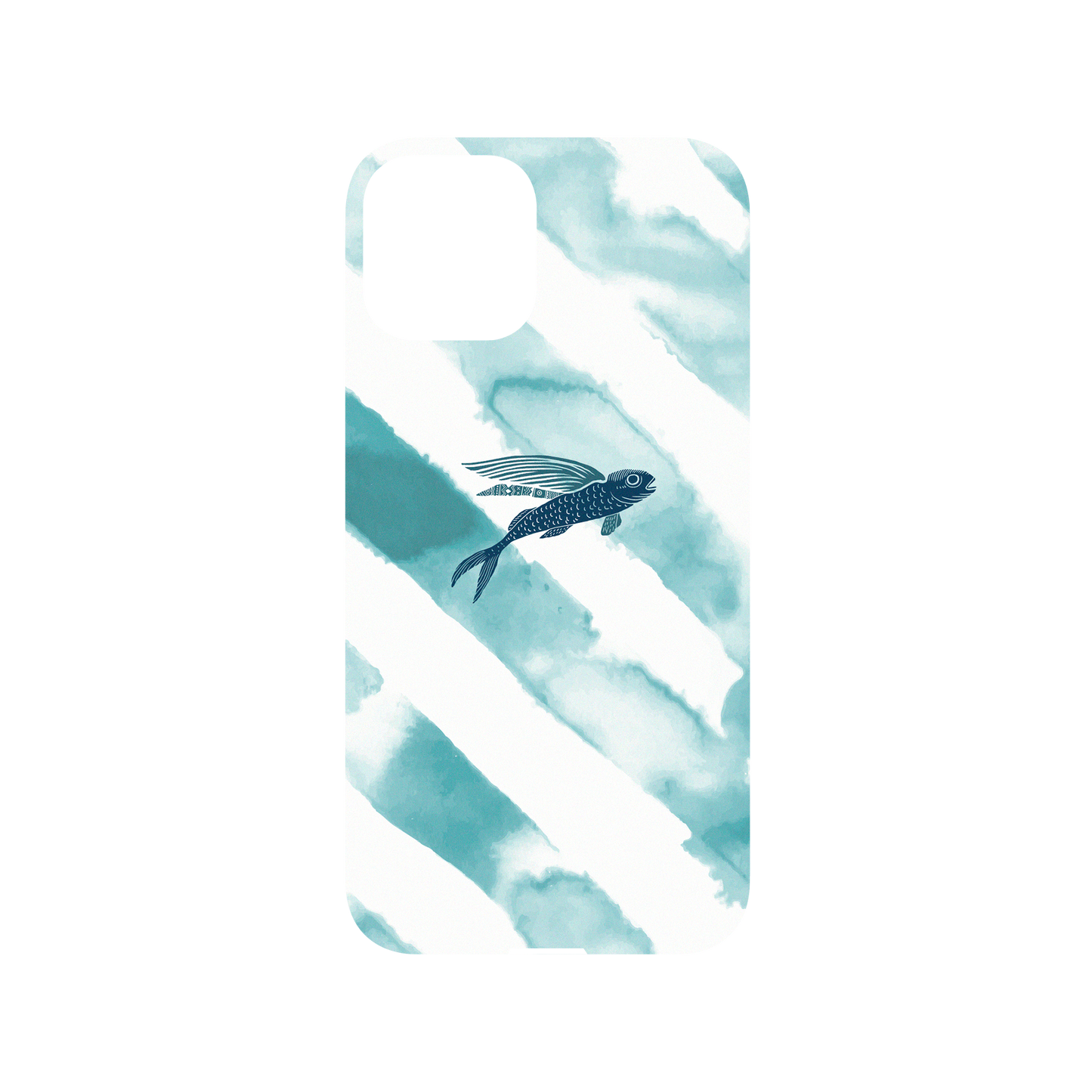 RhinoShield X WasangShow Mod NX iPhone 11 Pro Case - Ocean WAWA - Flying Fish in Waves Backplate
