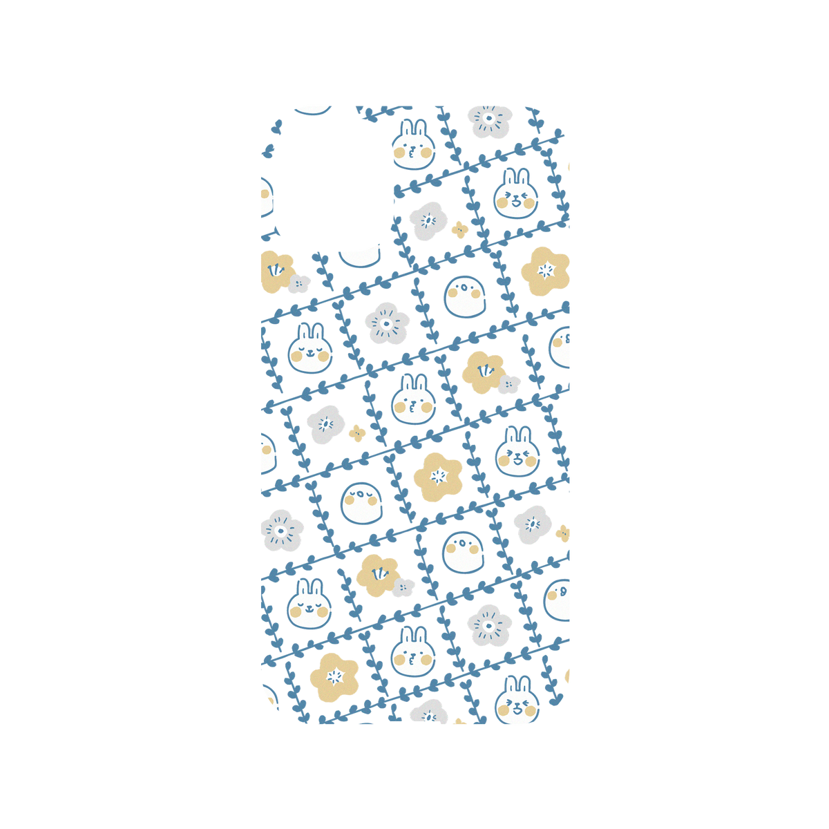 iPhone 11 犀牛盾Mod NX聯名設計款邊框背蓋兩用手機殼 懶散兔與啾先生 - 格子