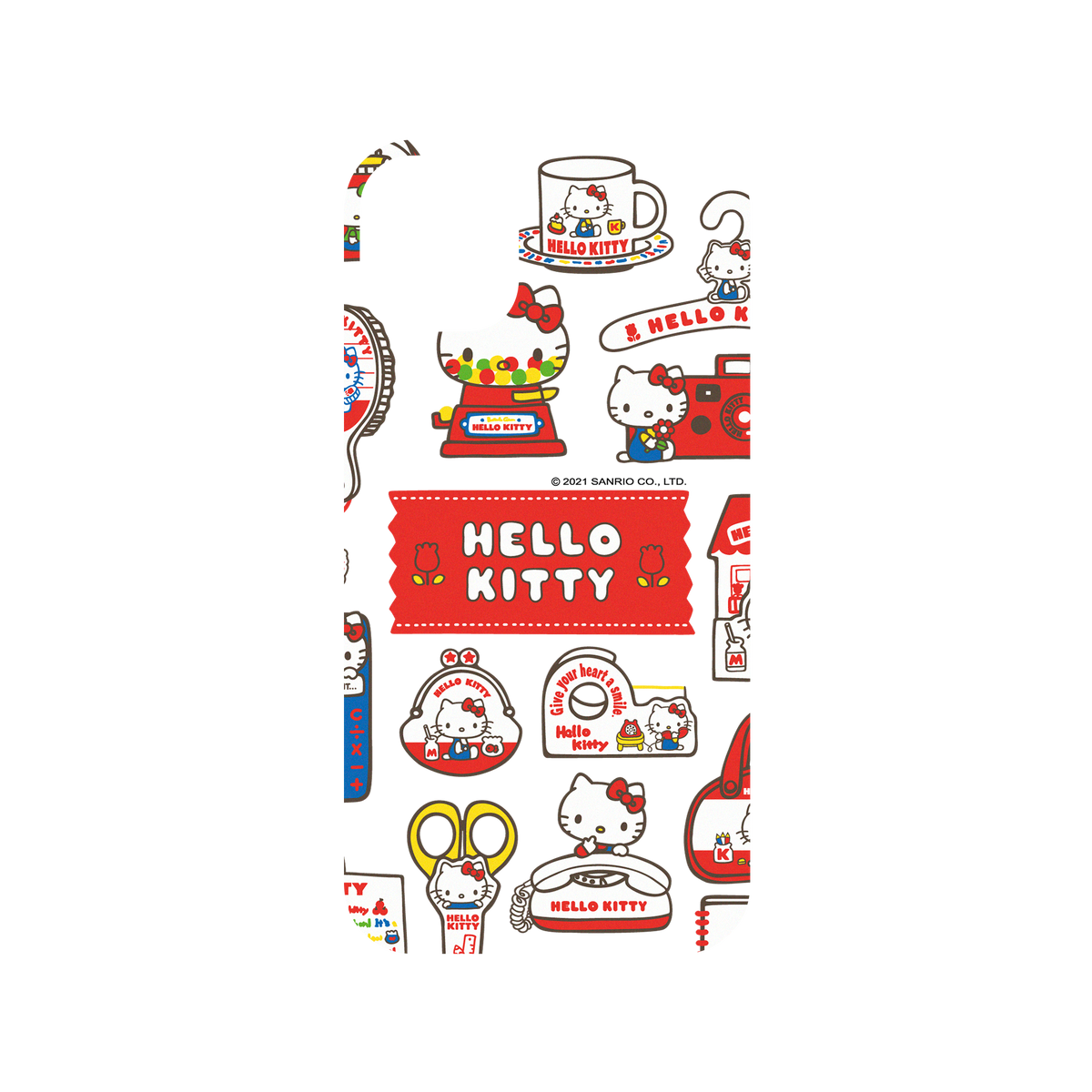 iPhone 11 犀牛盾Mod NX聯名設計款邊框背蓋兩用手機殼 Hello Kitty - Sticker-Hello Kitty生活小物
