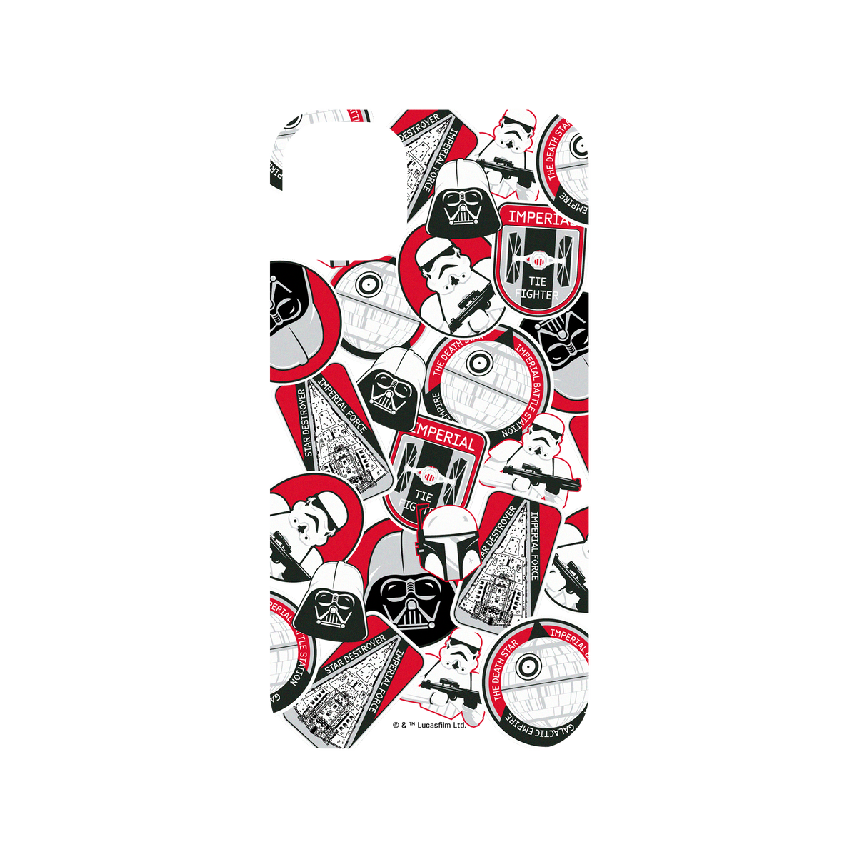 iPhone 11 犀牛盾Mod NX聯名設計款邊框背蓋兩用手機殼 StarWars 星際大戰系列 - Sticker-紅