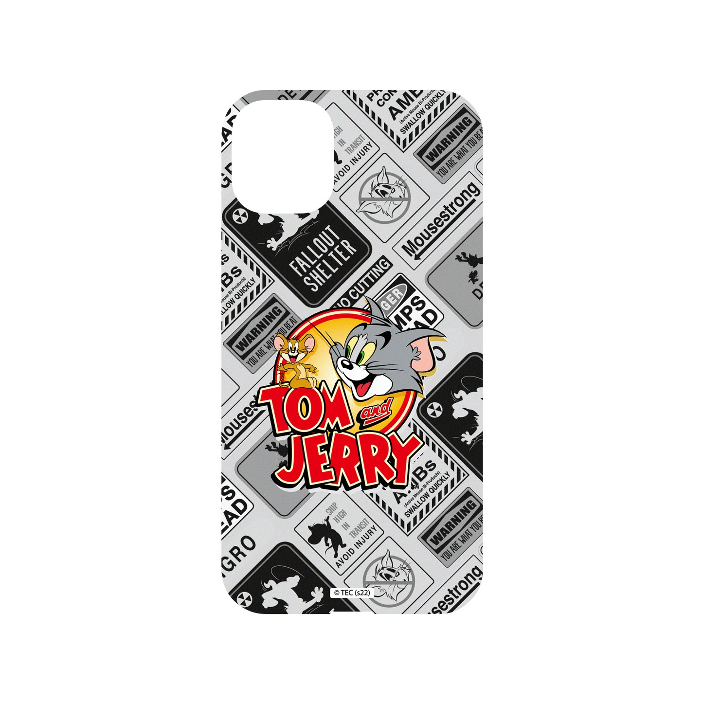 iPhone 11 犀牛盾Mod NX邊框背蓋兩用手機殼 Tom and Jerry - 貼紙系列 - 復古LOGO