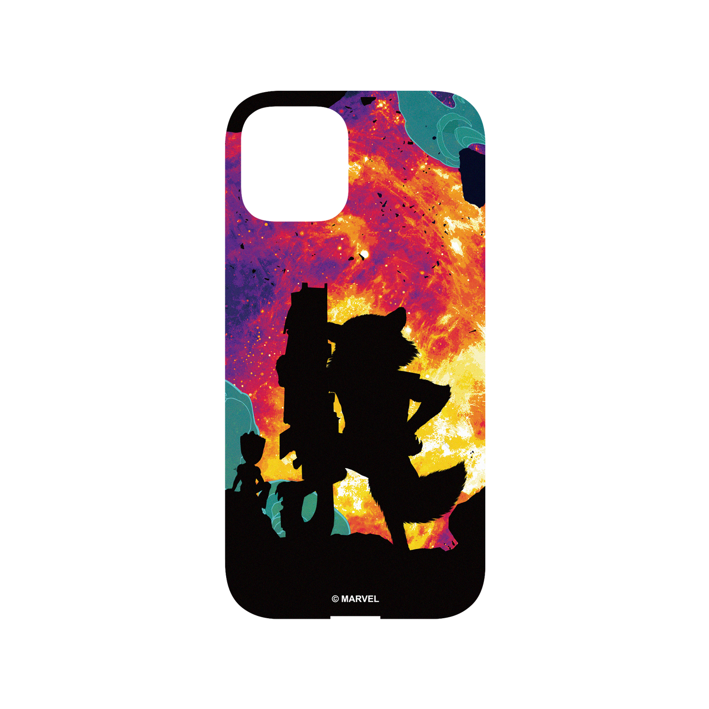 iPhone 12 Pro 犀牛盾Mod NX (MagSafe 兼容)邊框背蓋兩用手機殼 Marvel 漫威 - 火箭浣熊和小格魯特