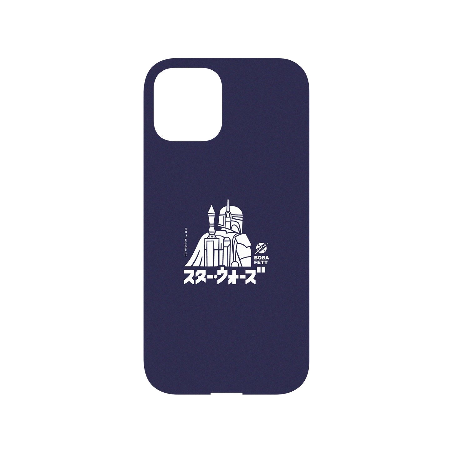 iPhone 12 犀牛盾Mod NX (MagSafe 兼容)聯名設計款邊框背蓋兩用手機殼 StarWars 星際大戰系列 - 波巴費特-日文字系列