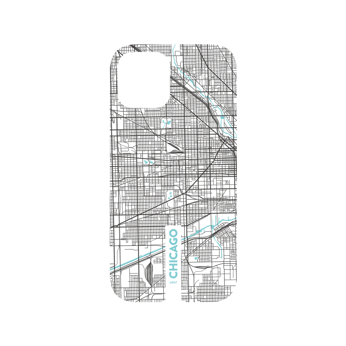RhinoShield X JOCR Mod NX iPhone 12 Pro Case - Chicago (Black Logo) Backplate