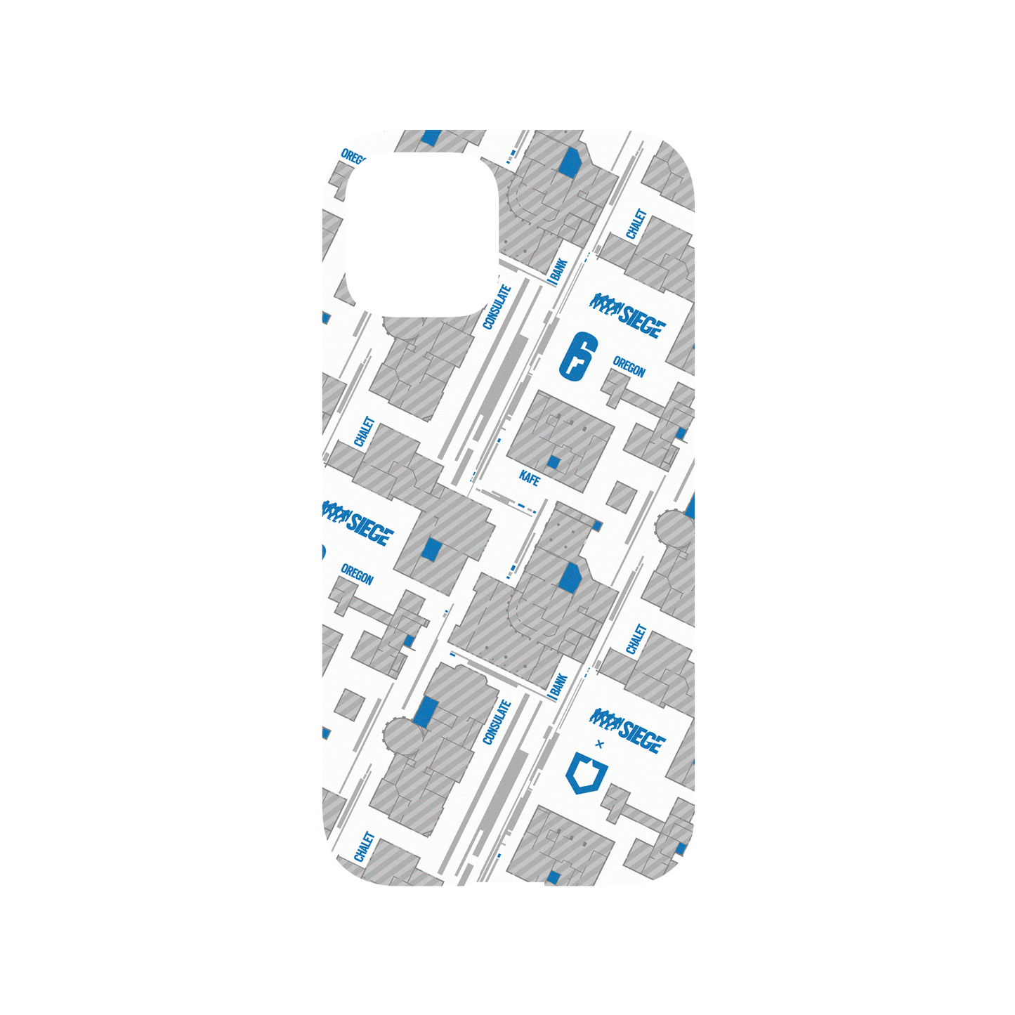 RhinoShield X 6: Siege Mod NX iPhone 12 Pro Case - Map - Blue Backplate