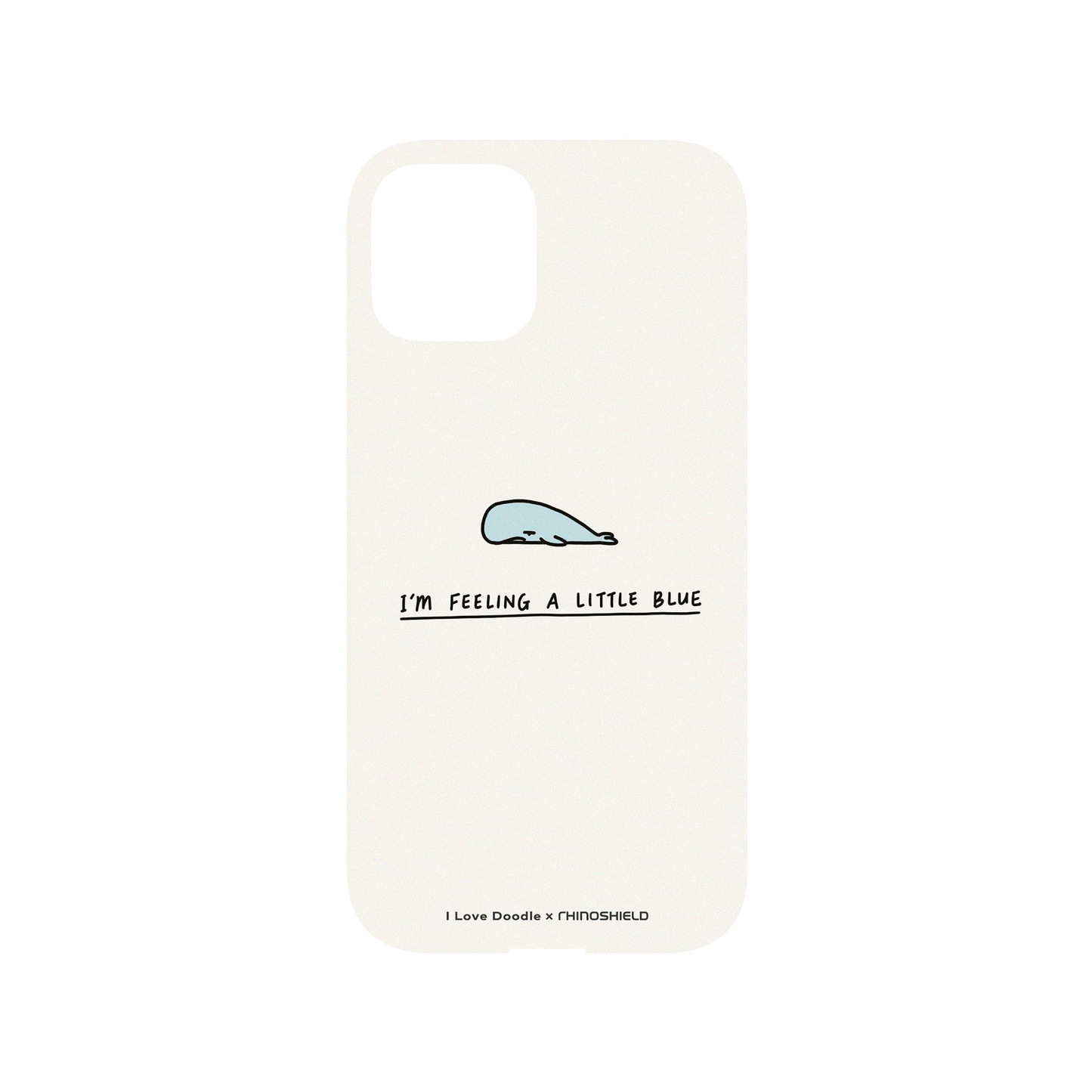 RHINOSHIELD X I Love Doodle Mod NX (MagSafe compatible) iPhone 12 Case - Im Feeling A Little Blue Backplate
