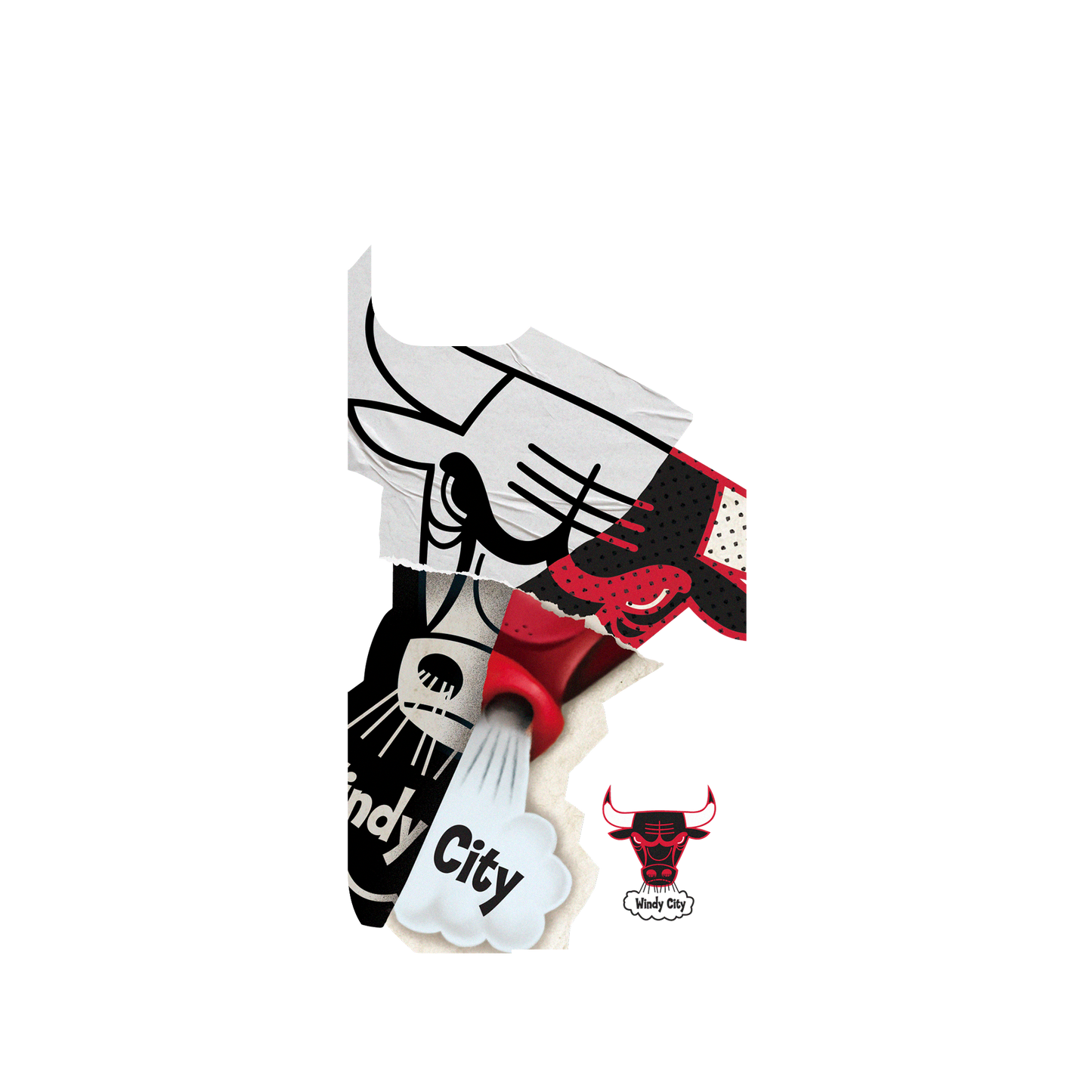 RHINOSHIELD X NBA Mod NX (MagSafe compatible) iPhone 12 Pro Max Case - Chicago Bulls - Style Mix Backplate