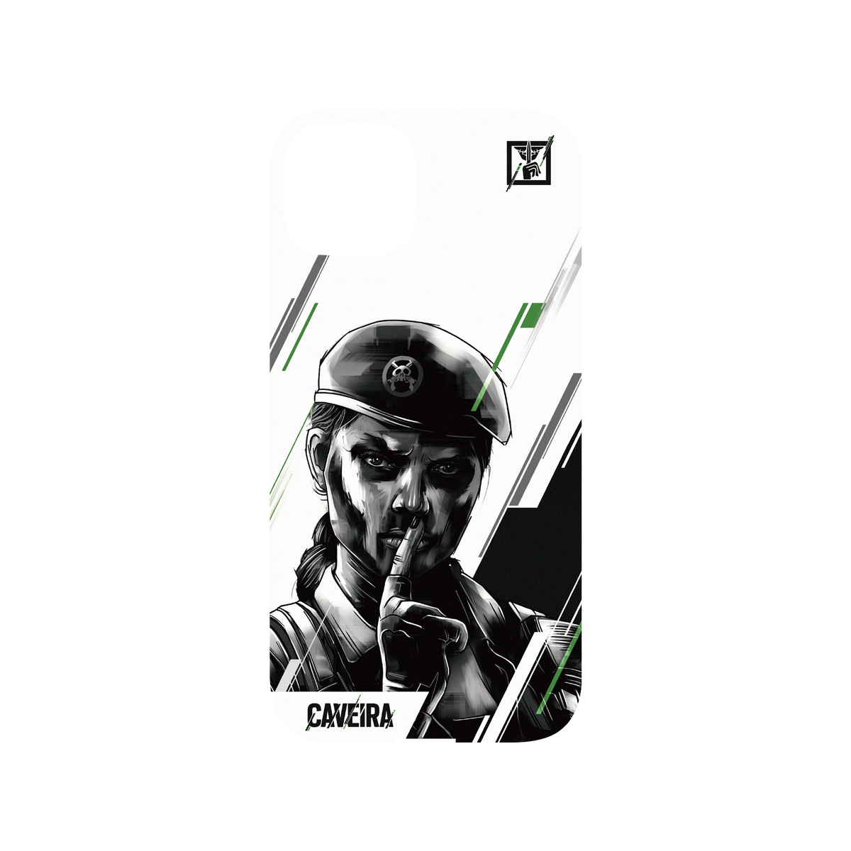 RhinoShield X 6: Siege Mod NX iPhone 13 Case - Caveira - Sketch Backplate