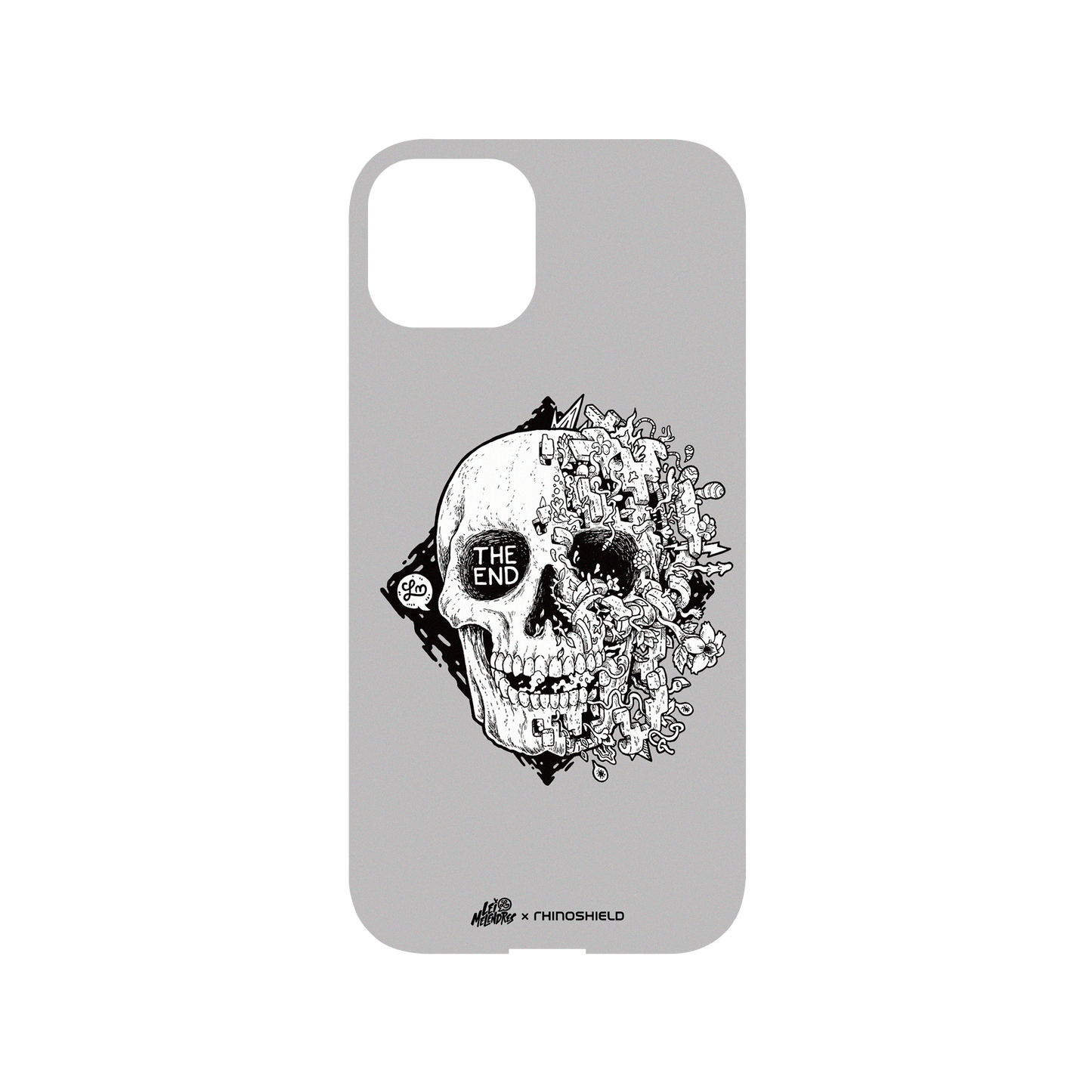 RHINOSHIELD X Lei Melendres Mod NX iPhone 14 Case - Diamond Skull Backplate