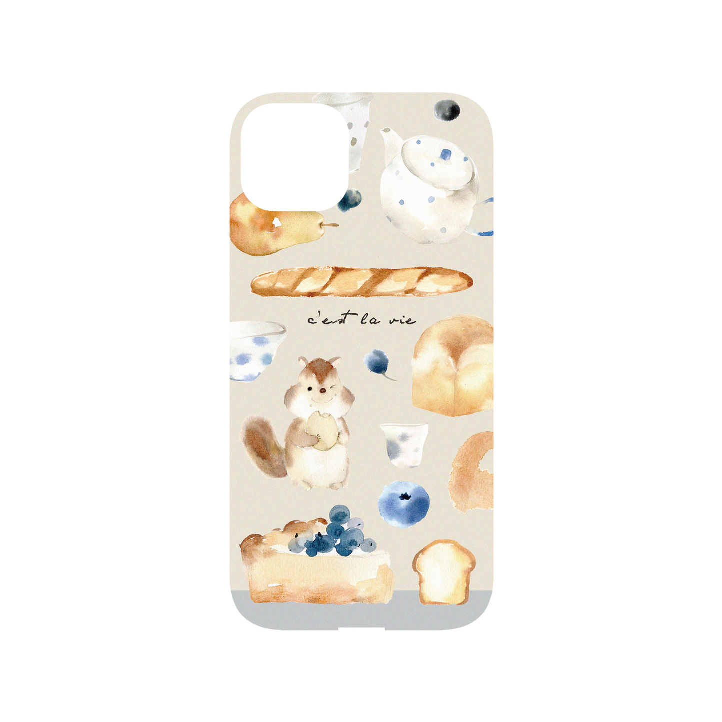 RHINOSHIELD X Liang Feng Mod NX iPhone 14 Plus Case - Pear and bread Backplate