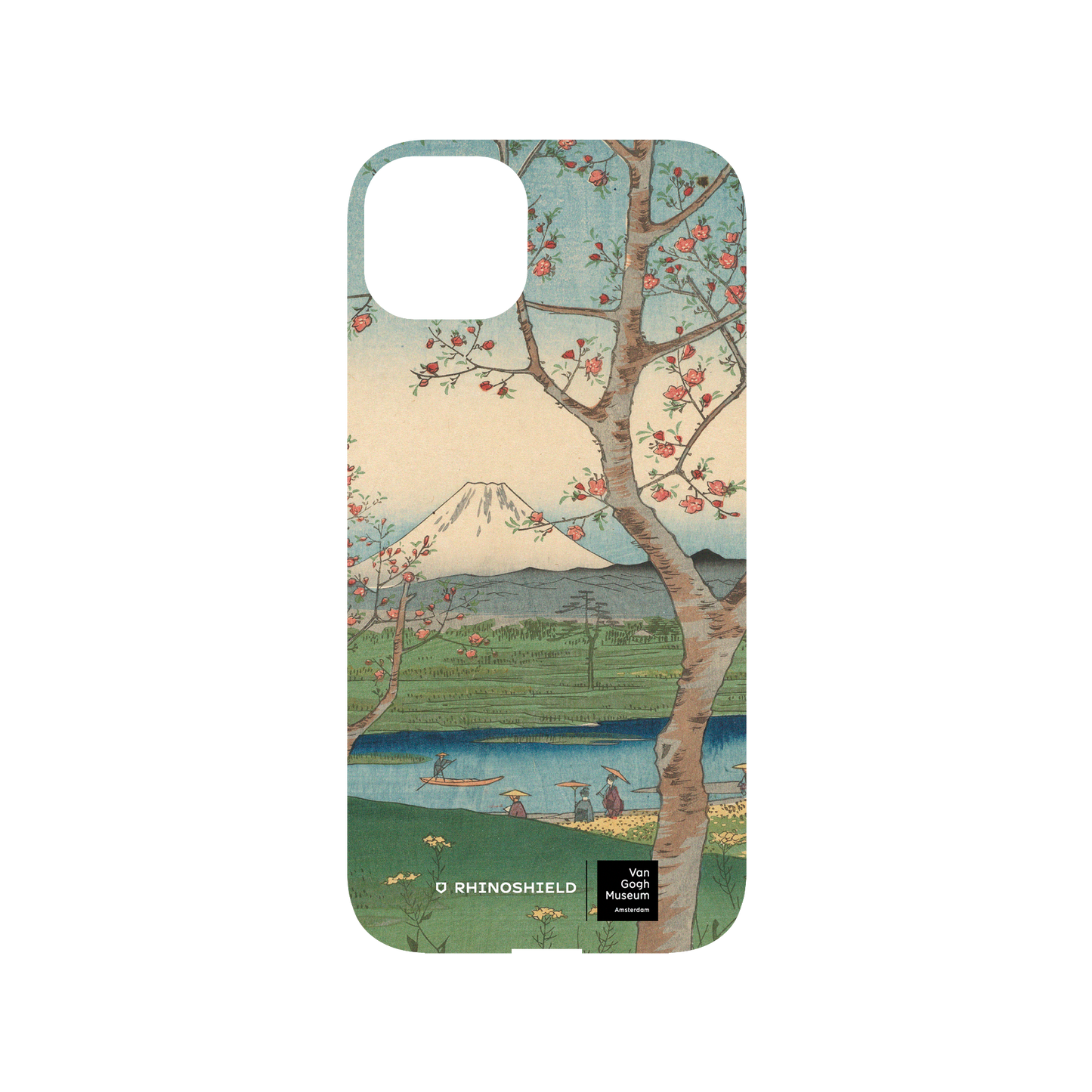 RHINOSHIELD X Van Gogh Museum Mod NX iPhone 14 Plus Case - View of Mount Fuji from Koshigaya - Utagawa Hiroshige Backplate