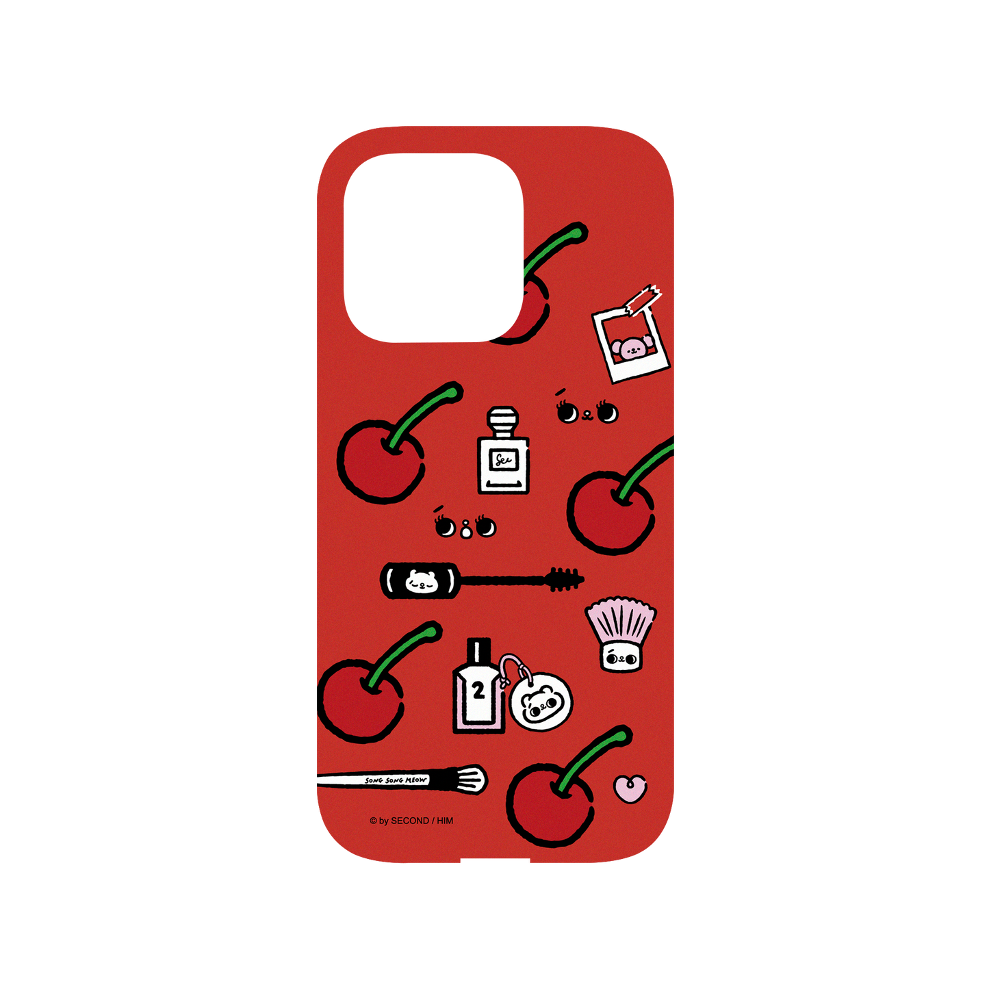 RHINOSHIELD X Song Song Meow by SECOND Mod NX iPhone 14 Pro Case - Cherry Meow Backplate