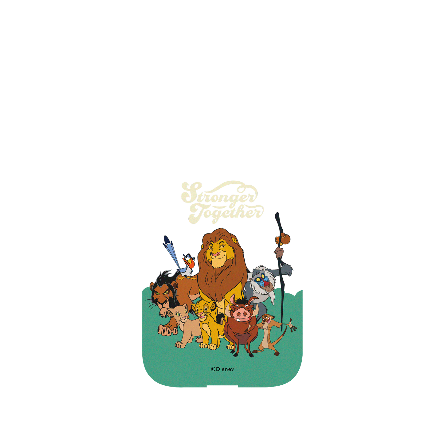 iPhone 14 Pro 犀牛盾Mod NX (MagSafe 兼容)邊框背蓋兩用手機殼 Disney-Classics - 獅子王 Le Roi lion - Plus fort ensemble