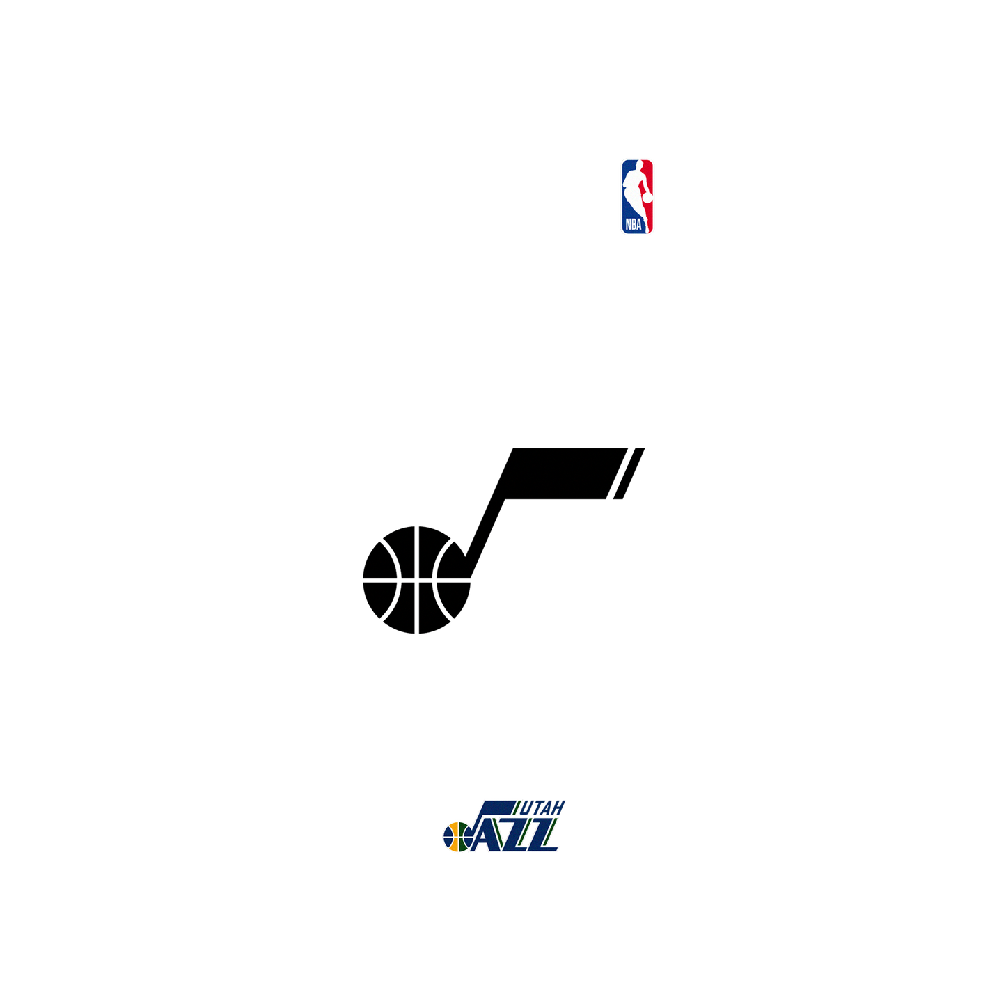 iPhone 14 Pro 犀牛盾Mod NX聯名設計款邊框背蓋兩用手機殼 NBA - B&W-猶他爵士 Utah Jazz B&W - Dark