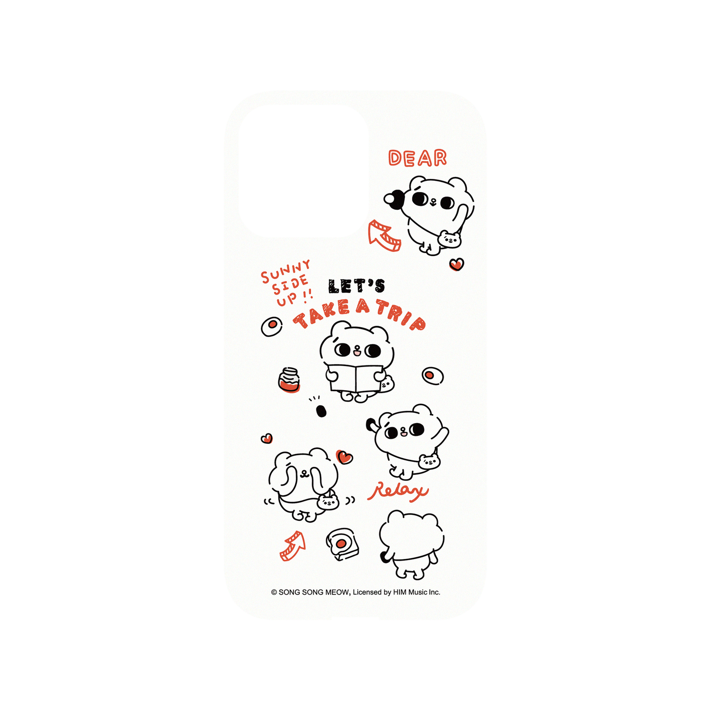 RHINOSHIELD X Song Song Meow by SECOND Mod NX (MagSafe compatible) iPhone 14 Pro Max Case - Let's take a trip! Backplate