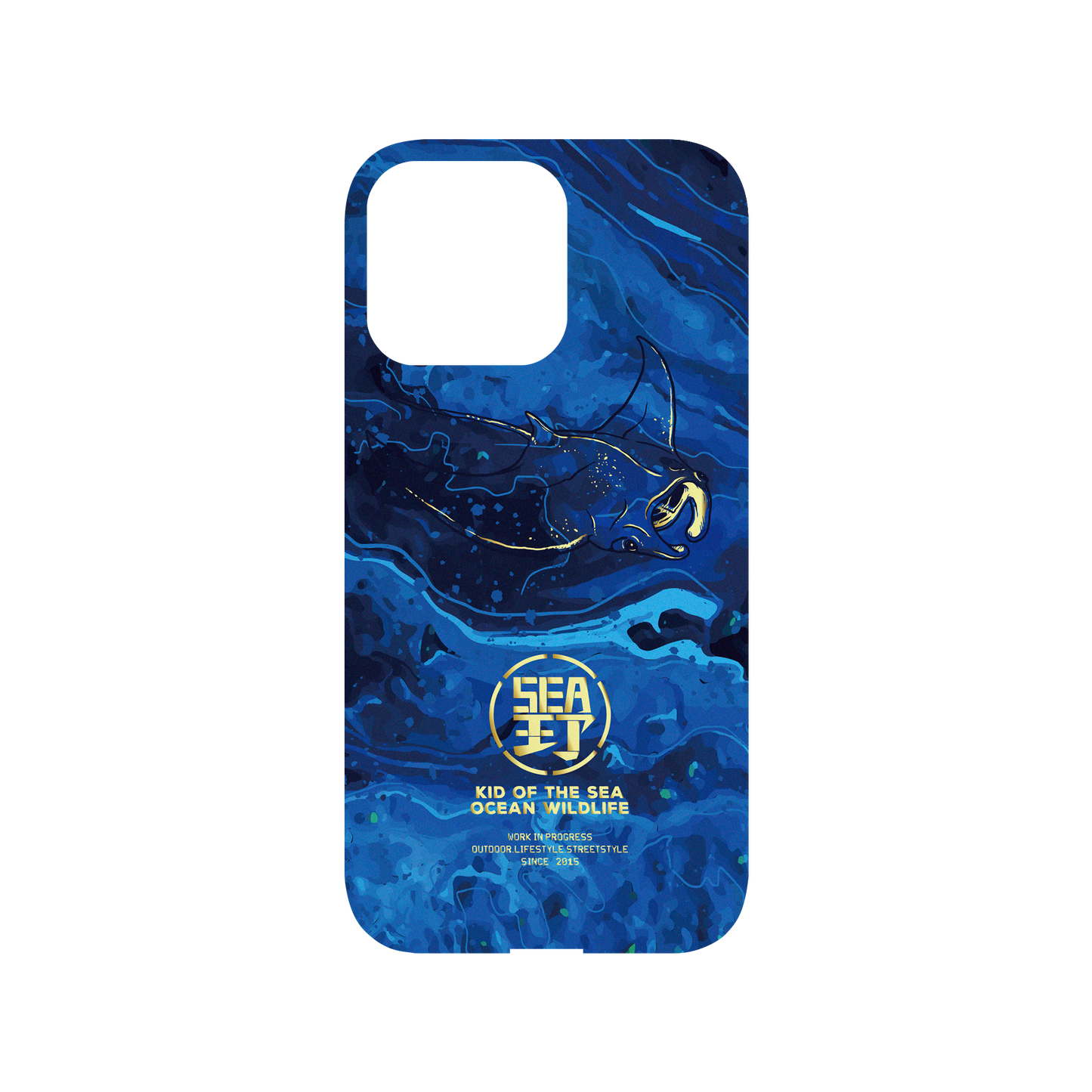 iPhone 14 Pro Max 犀牛盾Mod NX聯名設計款邊框背蓋兩用手機殼 KID - 野SEA海洋MANTA
