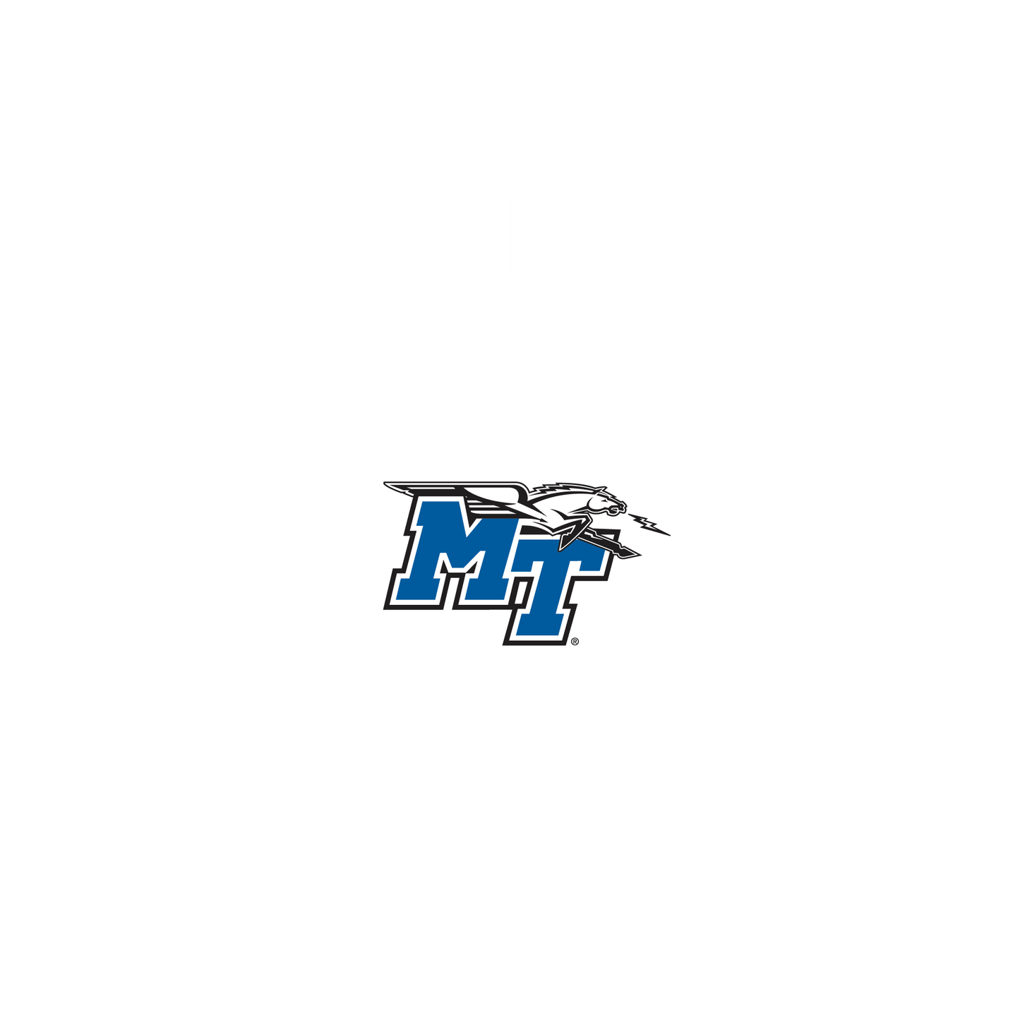 RHINOSHIELD X U.S. College Collections Clear Case (MagSafe compatible) iPhone 12 Pro - Middle Tennessee State University - MTSU Blue