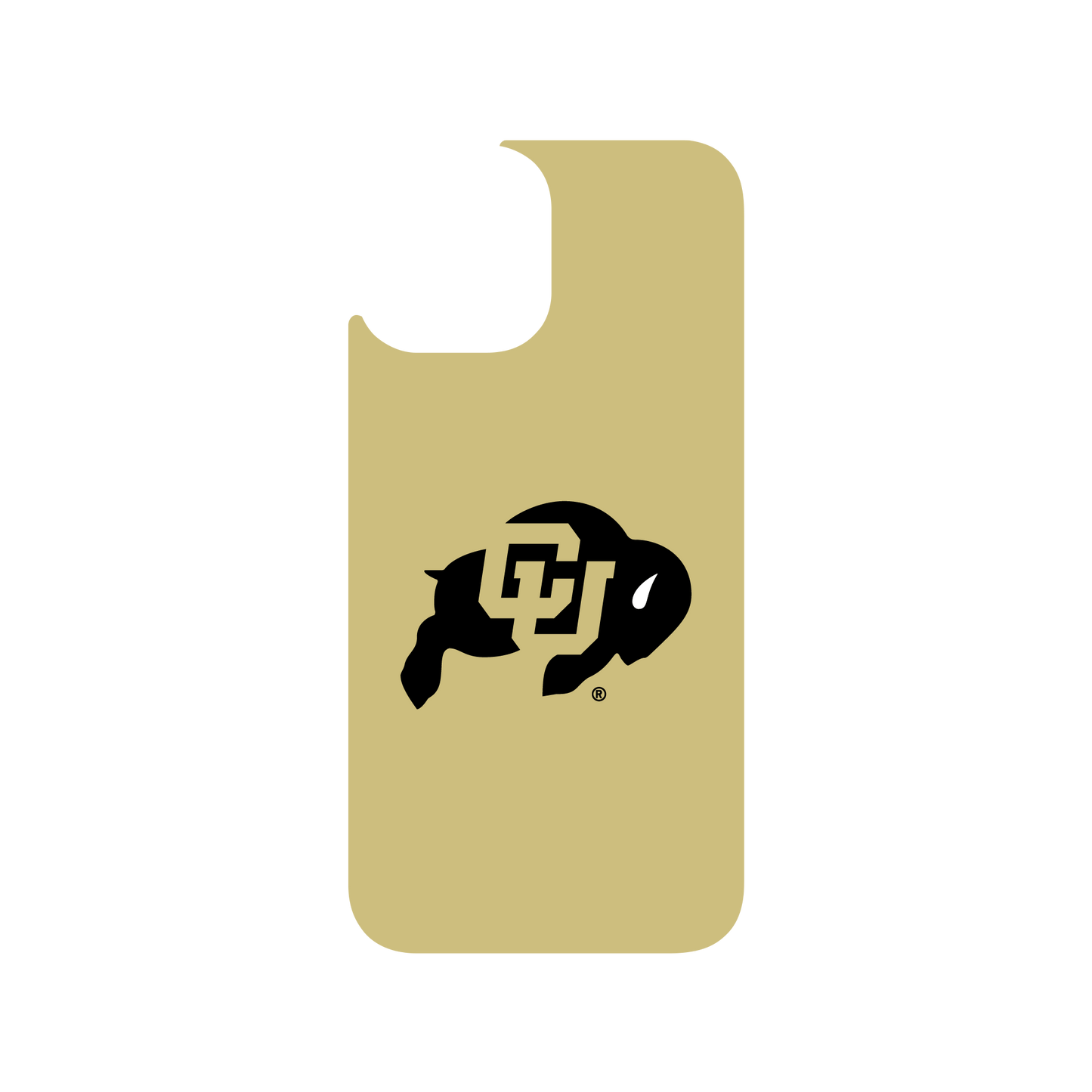 RHINOSHIELD X U.S. College Collections Clear Case (MagSafe compatible) iPhone 12 Pro Max - Colorado-Gold