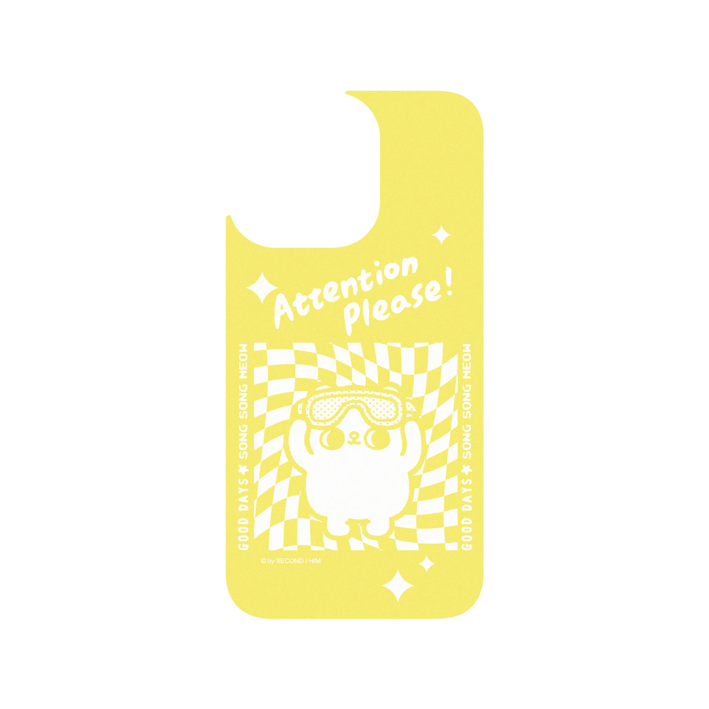 RHINOSHIELD X Song Song Meow by SECOND Clear Case (MagSafe compatible) iPhone 13 Pro - Attention Please