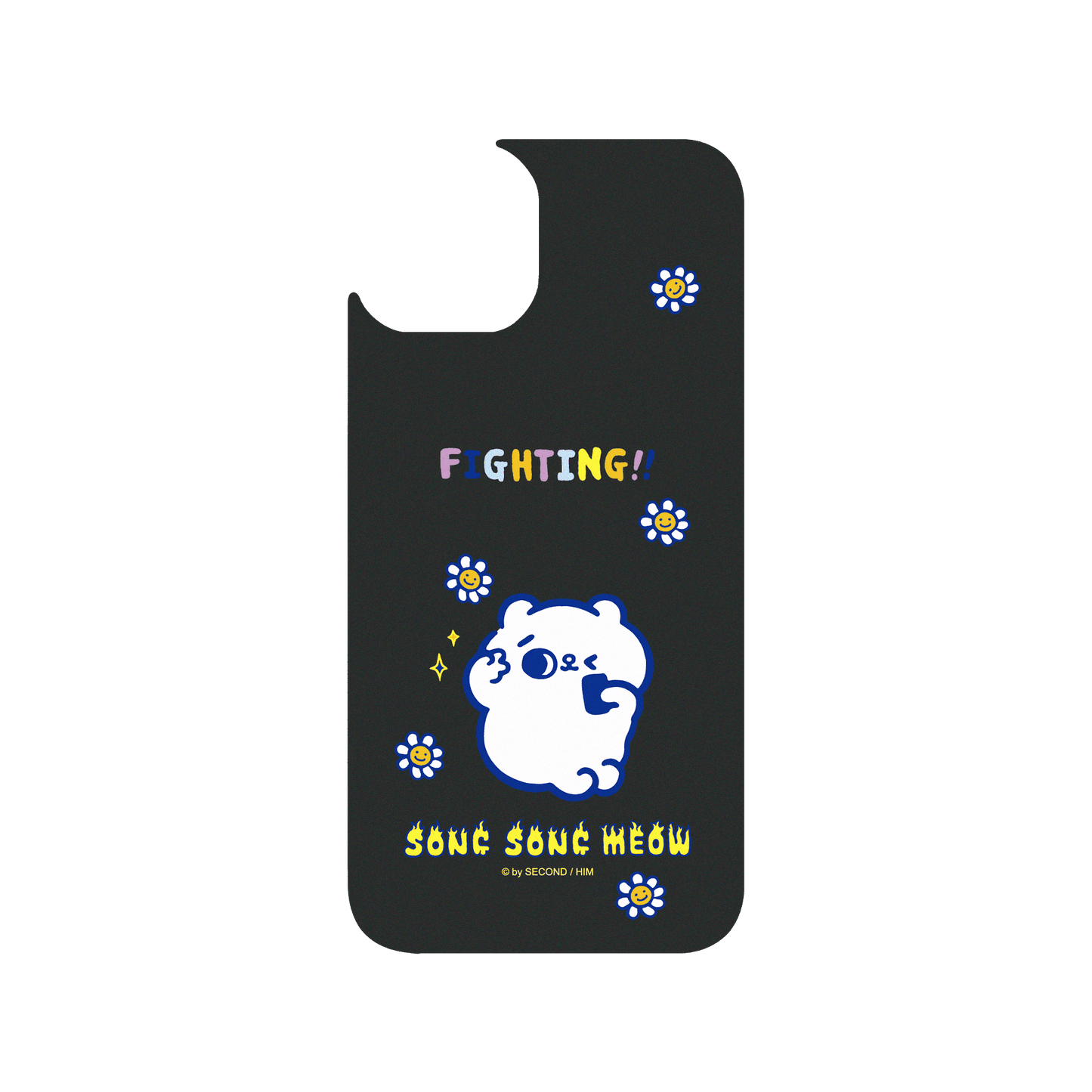 RHINOSHIELD X Song Song Meow by SECOND Clear Case (MagSafe compatible) iPhone 14 - Fighting
