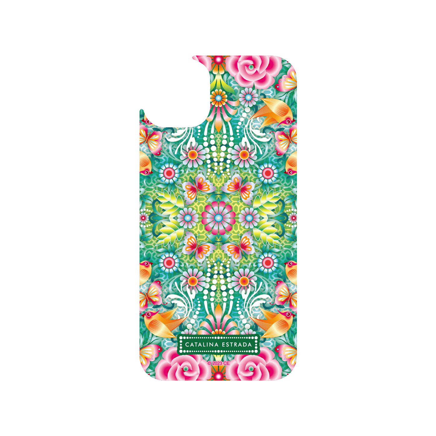 RHINOSHIELD X Catalina Estrada JellyTint iPhone 14 Plus Case - Turquoise Jungle