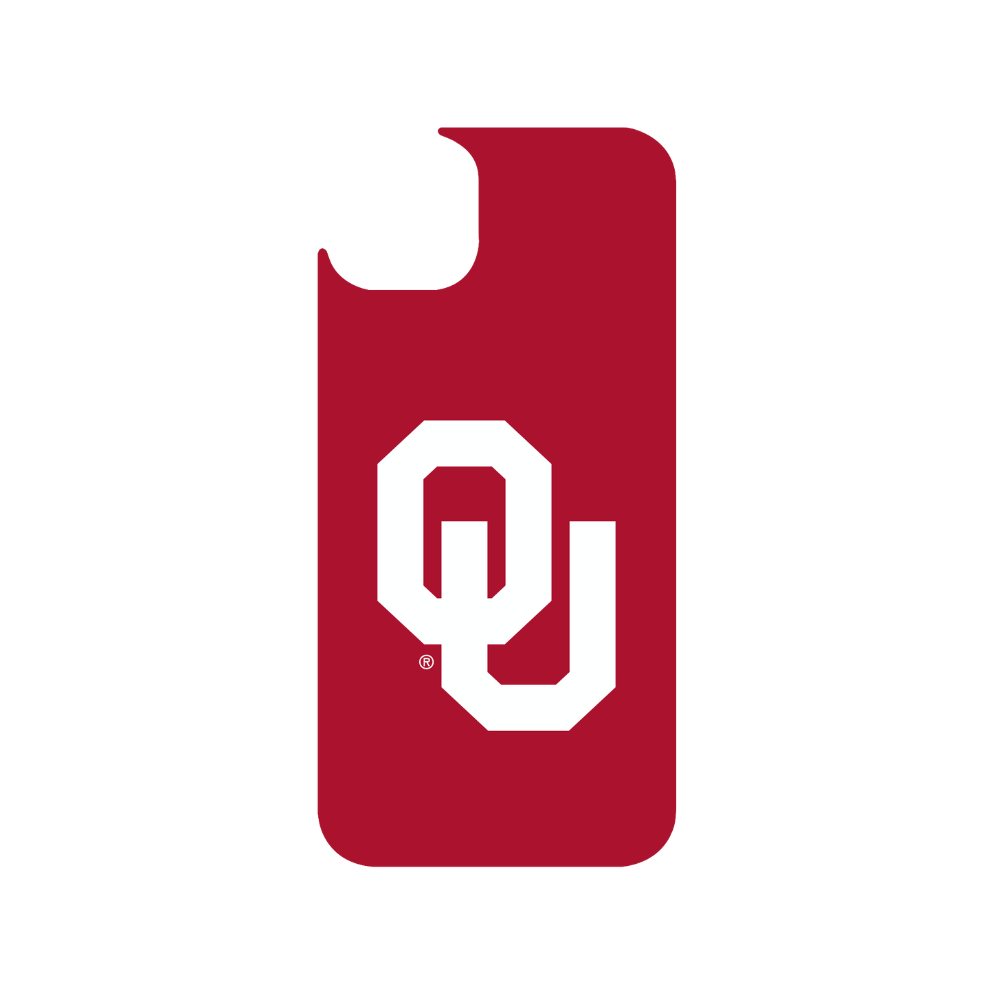 RHINOSHIELD X U.S. College Collections Clear iPhone 14 Plus Case - University of Oklahoma - OU-Dark