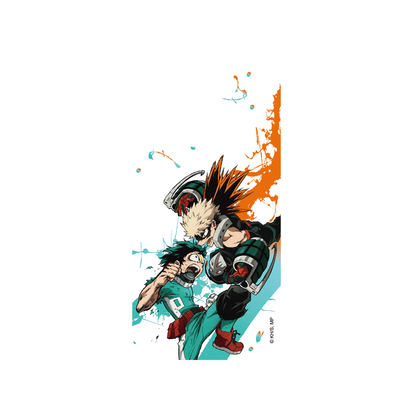 RHINOSHIELD X My Hero Academia Clear Case (MagSafe compatible) iPhone 14 Pro - Deku VS Bakugo