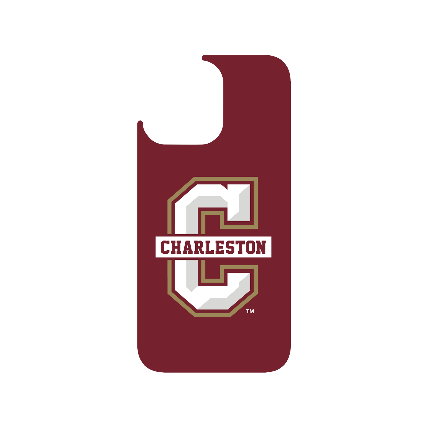 RHINOSHIELD X U.S. College Collections JellyTint iPhone 14 Pro Max Case - College of Charleston - Charleston Red