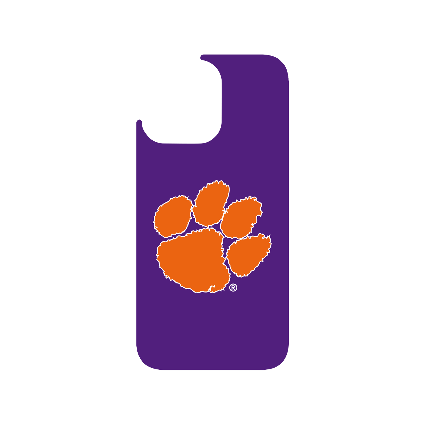 RHINOSHIELD X U.S. College Collections JellyTint iPhone 14 Pro Max Case - Clemson University - Tigers-Purple